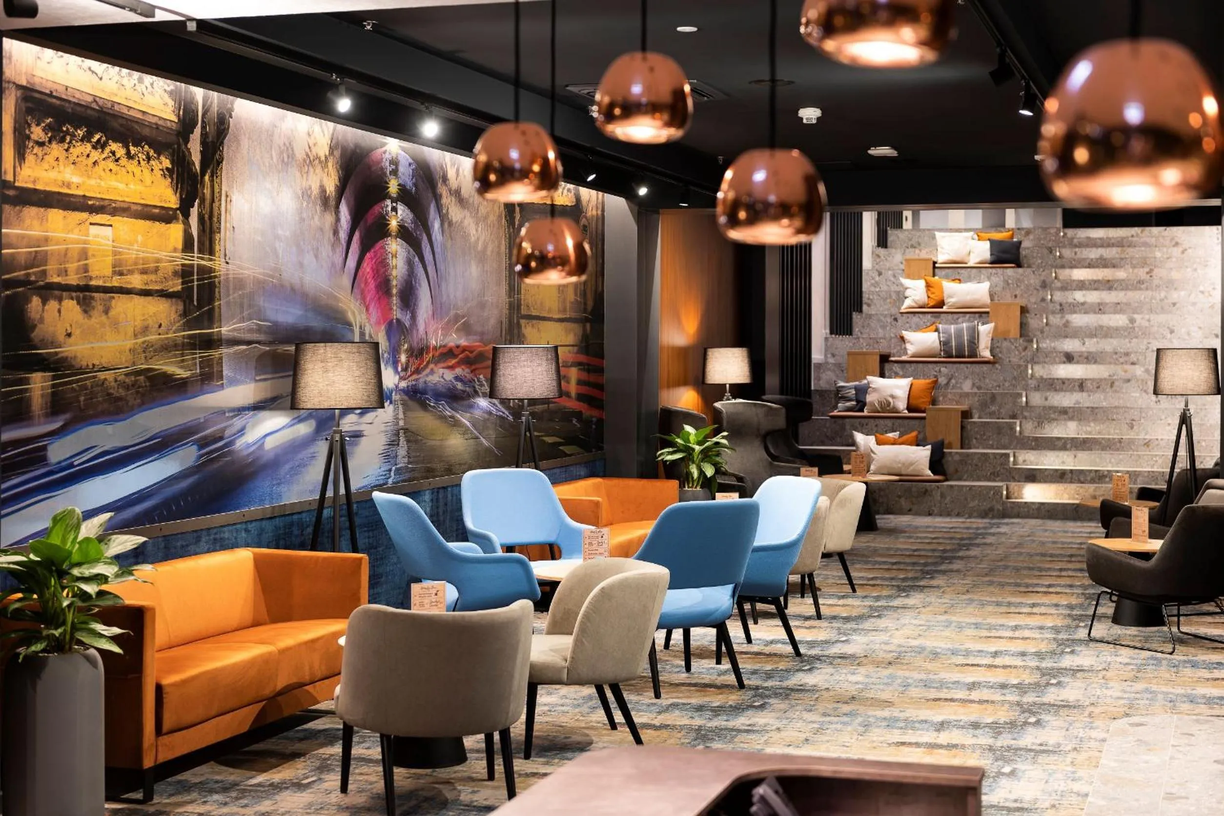 Living room in Three Corners Downtown Hotel