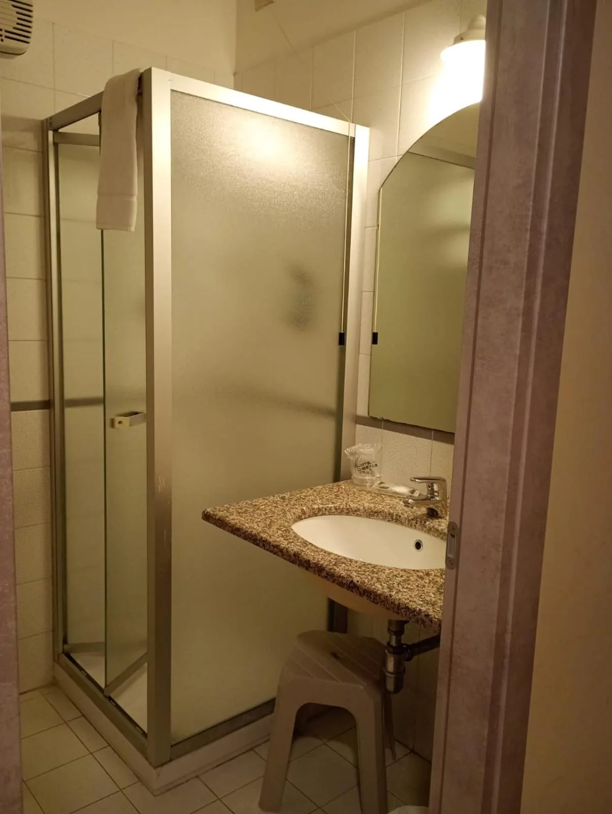 Shower in Hotel Des Alpes