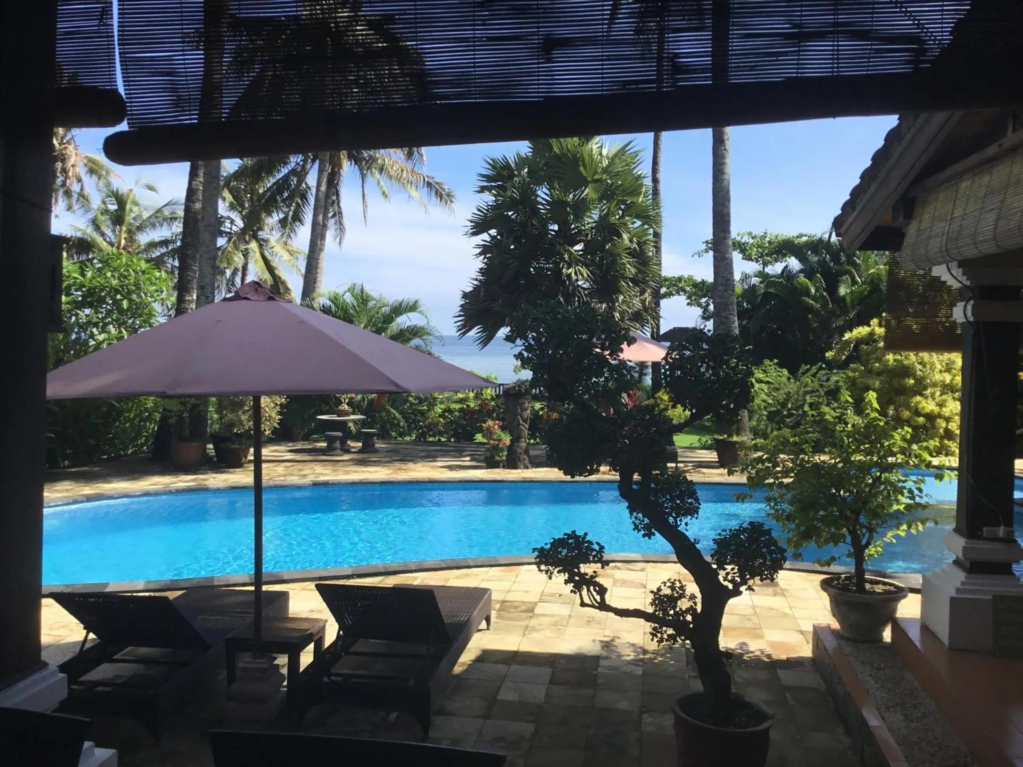 Pool view in Bali North Beach B&B