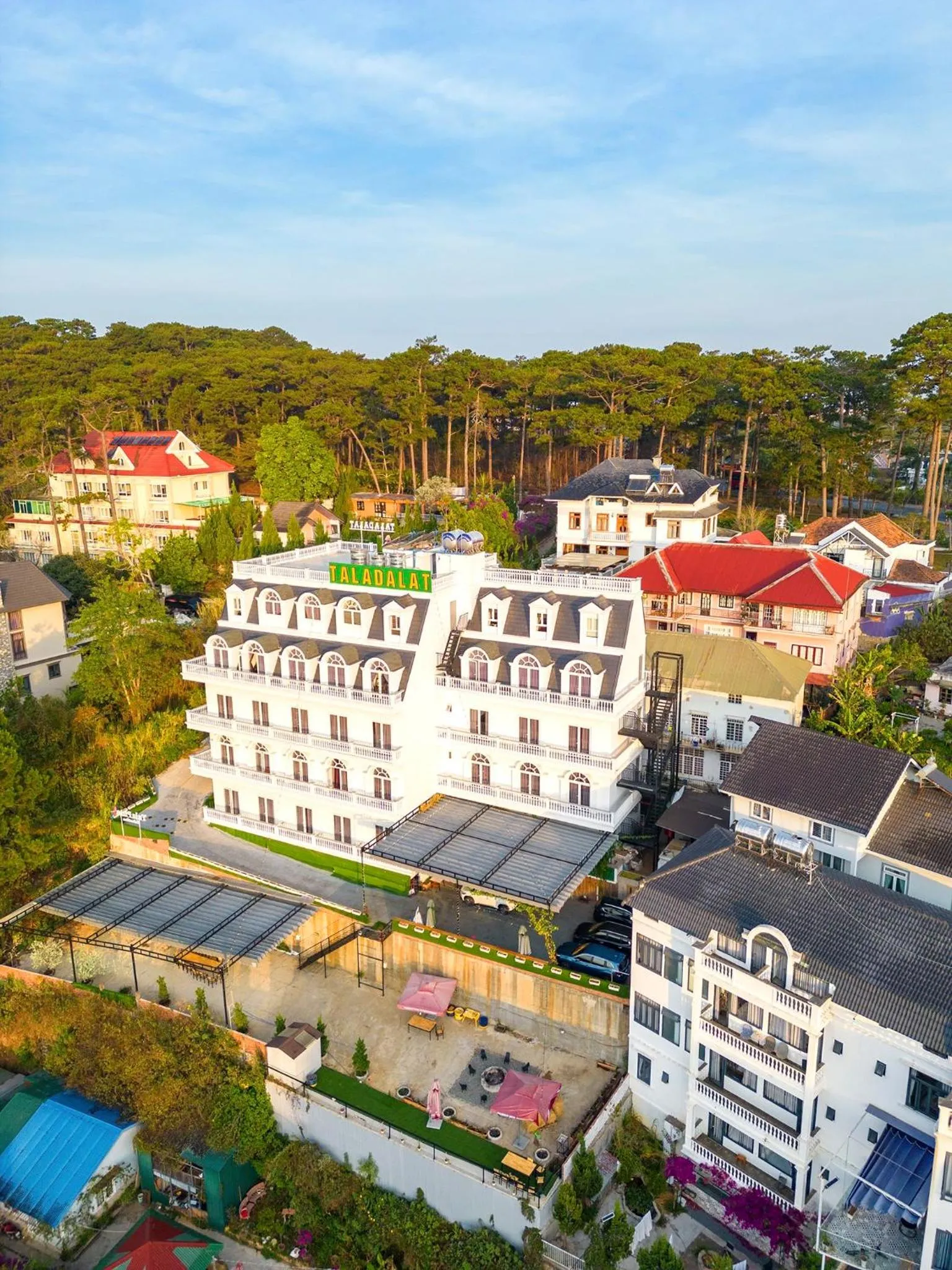 Property building in TALA Dalat Hotel