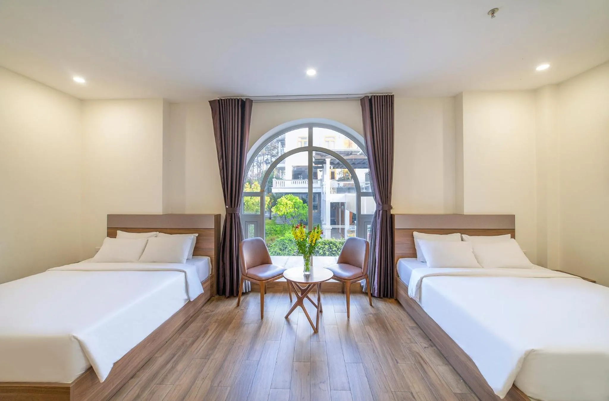 Bed in TALA Dalat Hotel