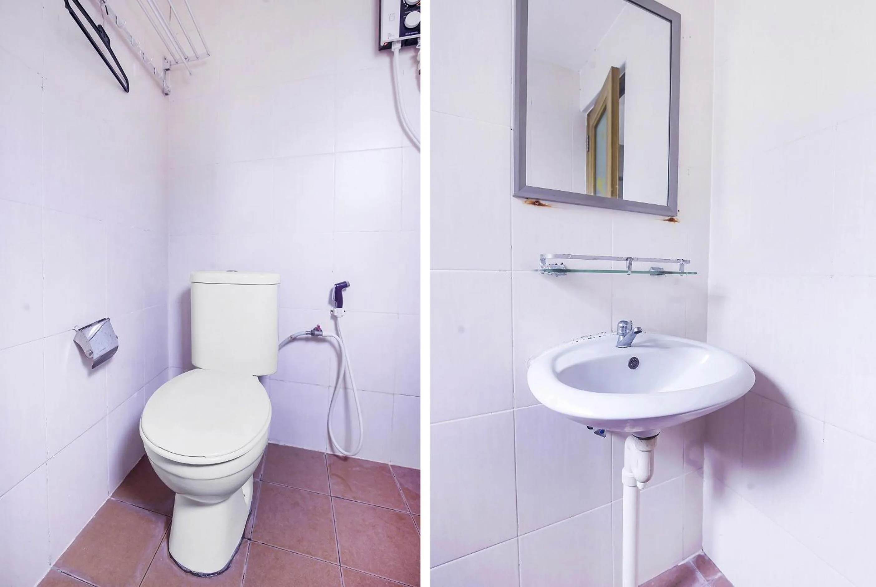 Bathroom in Hotel O Night Queen salak Tinggi