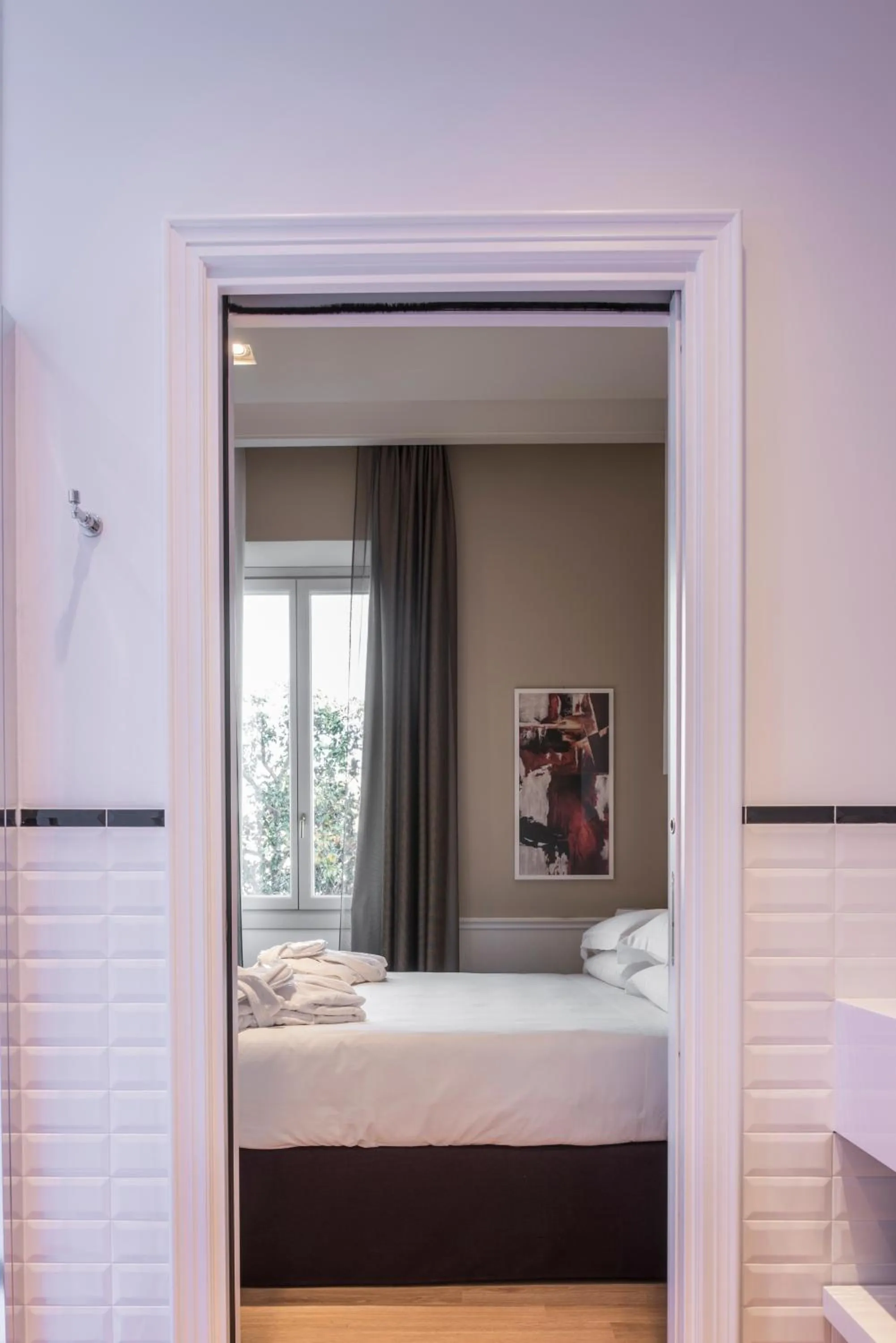 Bathroom, Bed in Palazzo Castri 1874 Spa & Garden