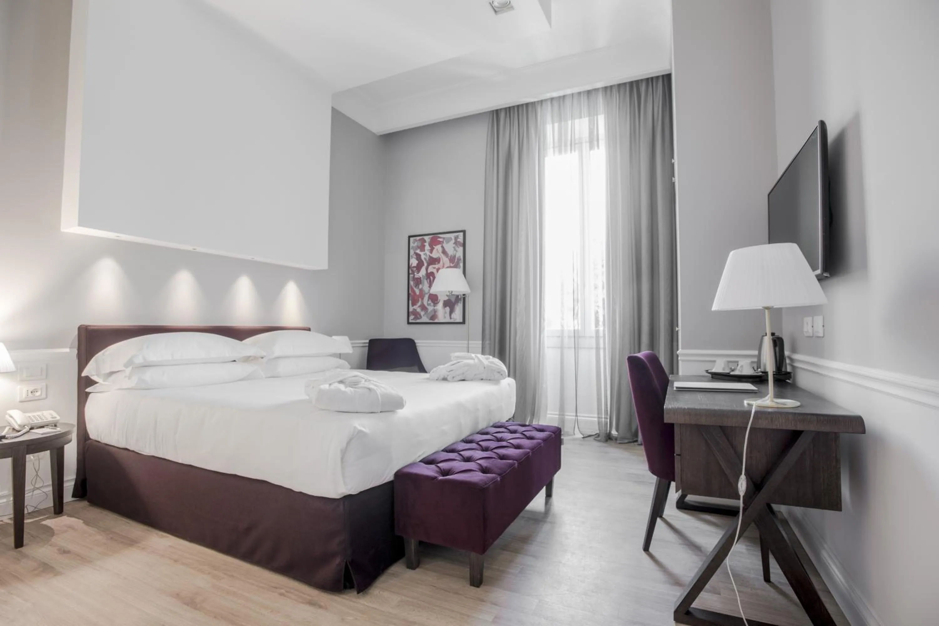 Bed in Palazzo Castri 1874 Spa & Garden