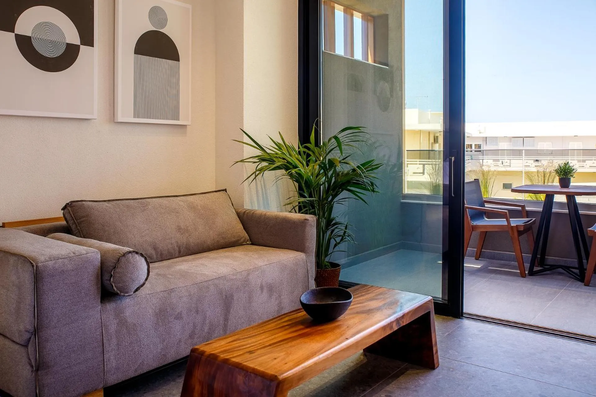 Living room in Utopia Luxury Suites