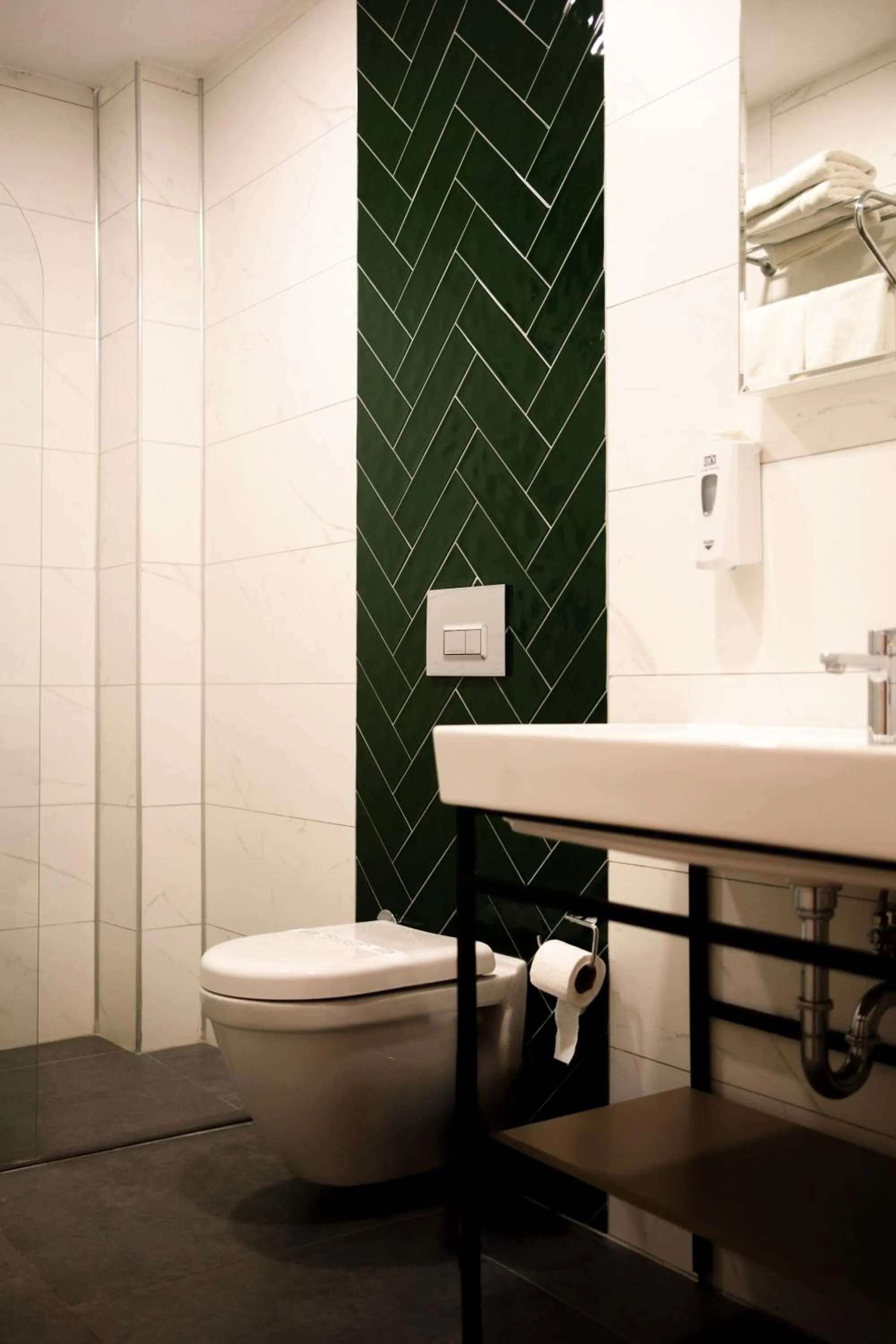 Shower in Polek Hotel