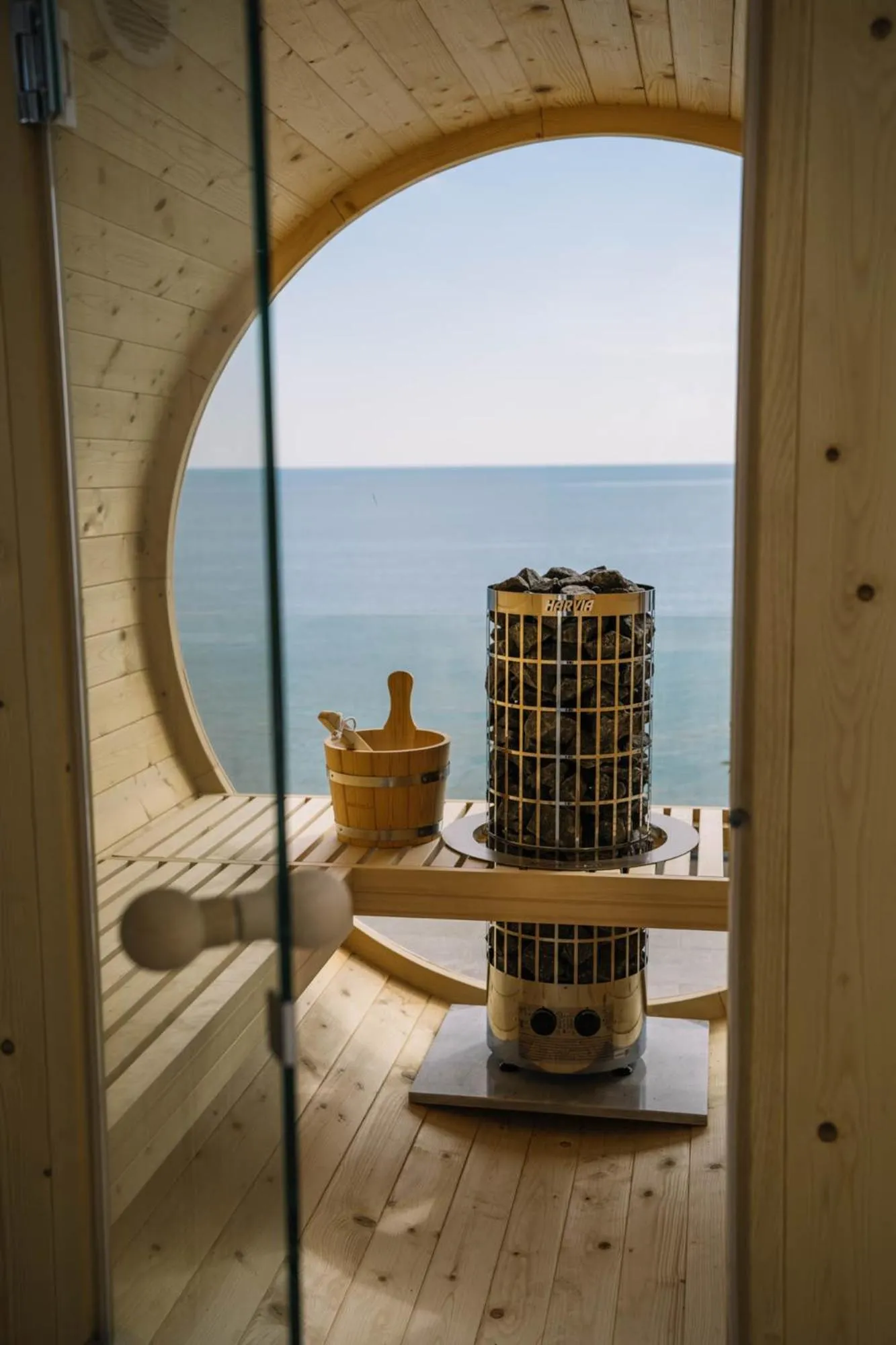 Sauna in Akrotiri Olympus Luxury Suites - Adults Only