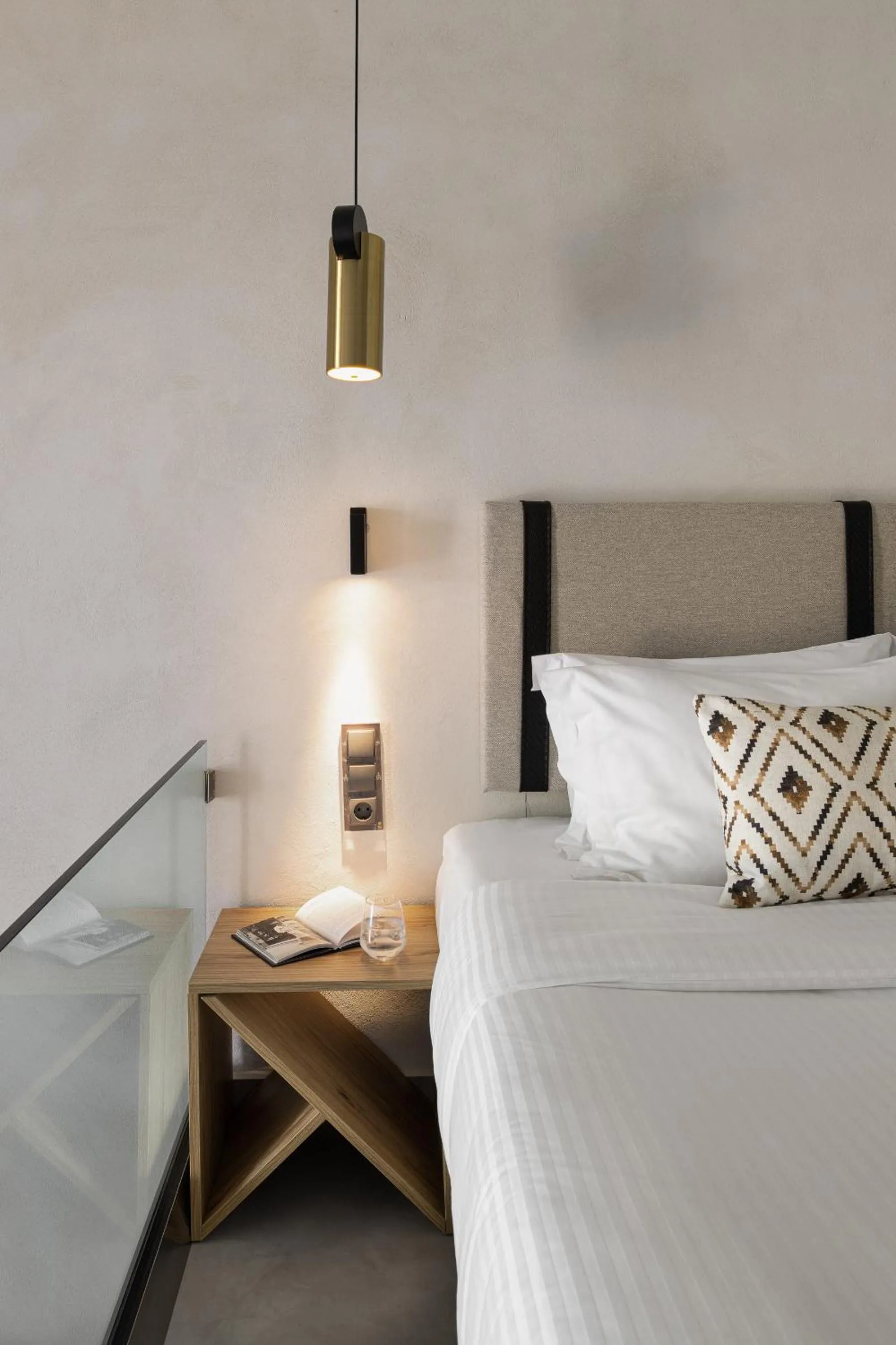 Bedroom, Bed in Akrotiri Olympus Luxury Suites - Adults Only