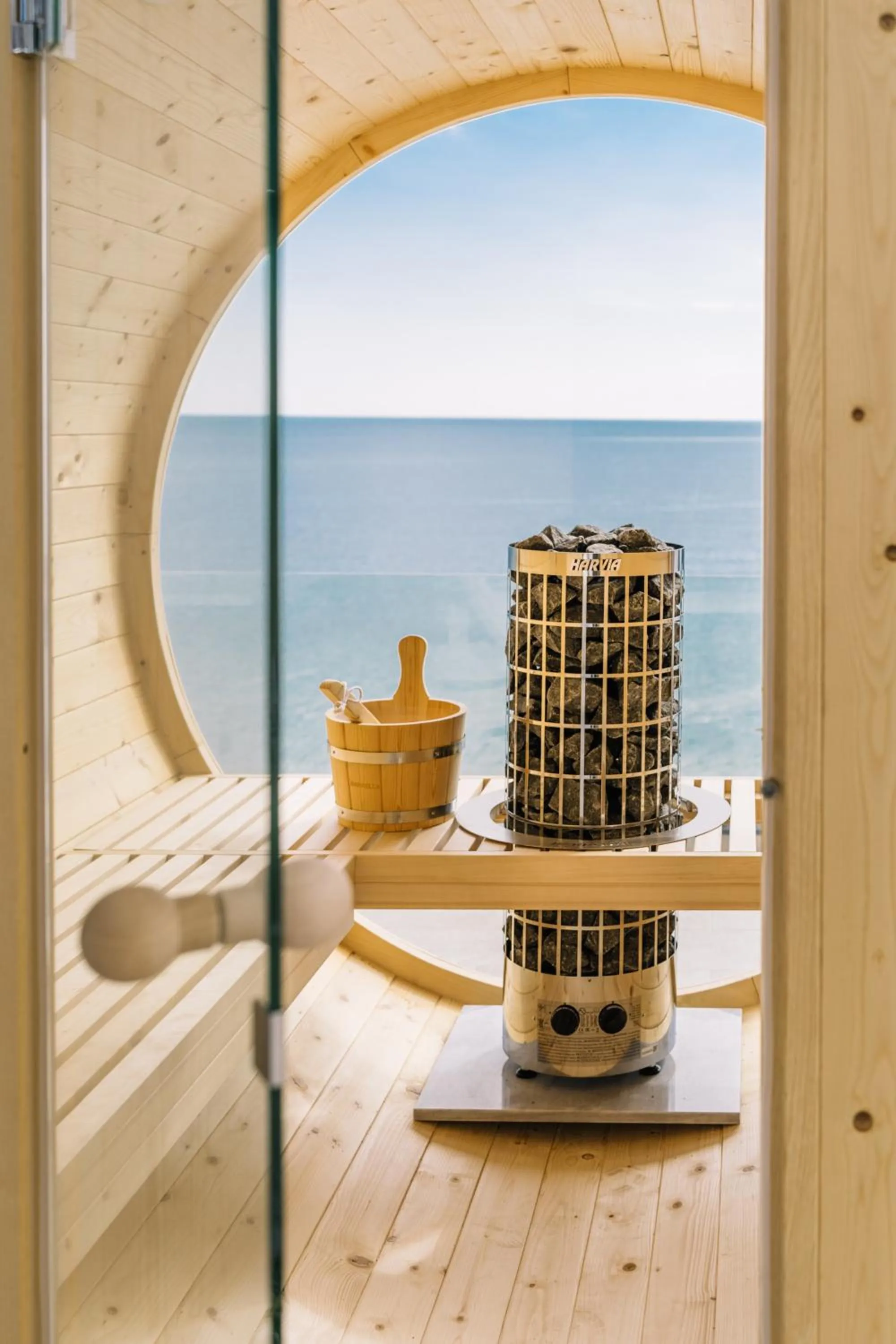 Sauna in Akrotiri Olympus Luxury Suites - Adults Only