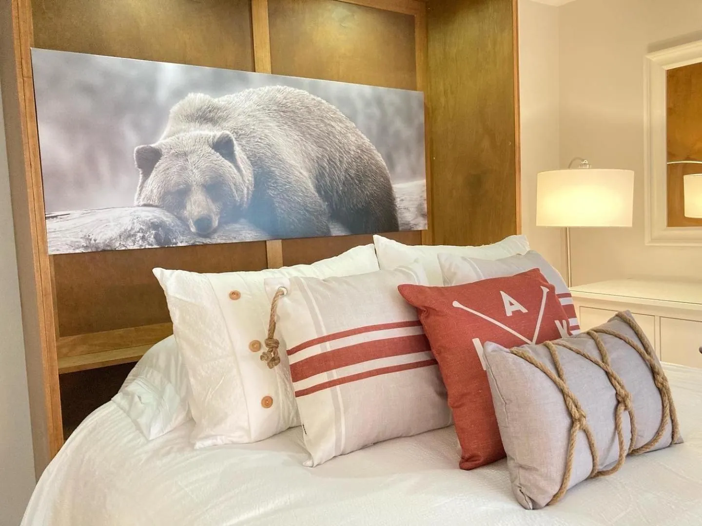 Bed in Modern Mountainside Ski In/Ski Out Studio at Blue