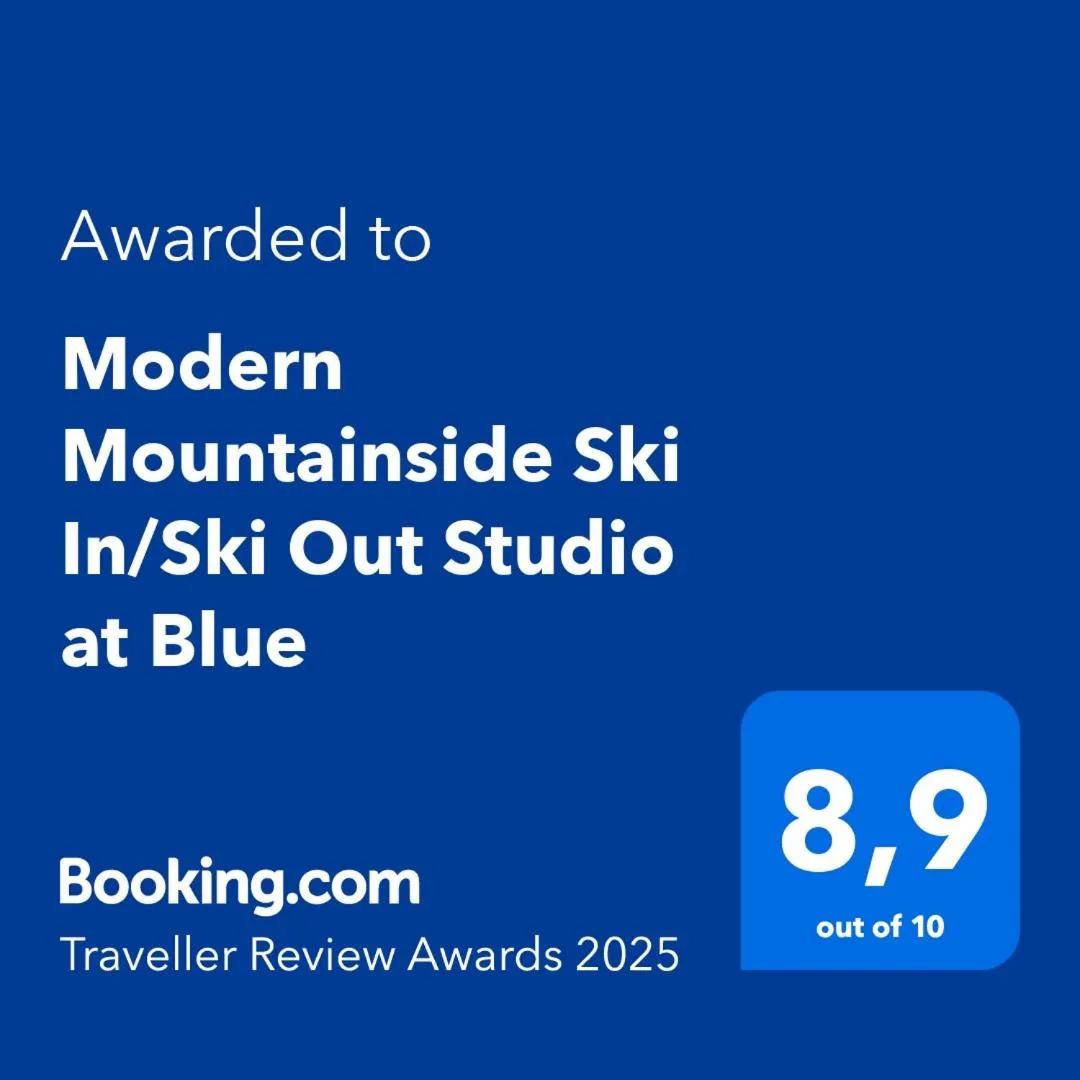 Modern Mountainside Ski In/Ski Out Studio at Blue