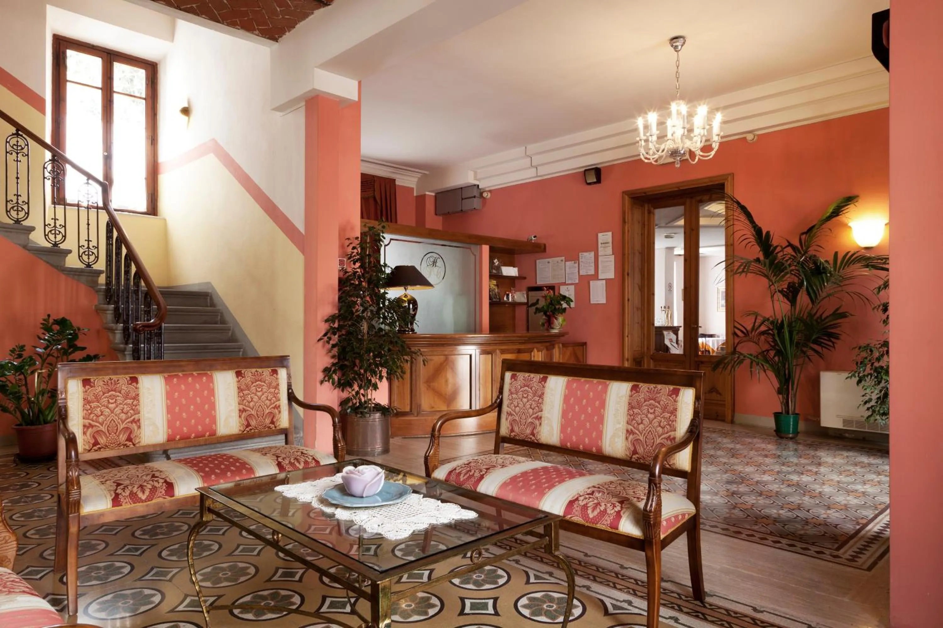 Lobby or reception in Hotel Savoia e Campana