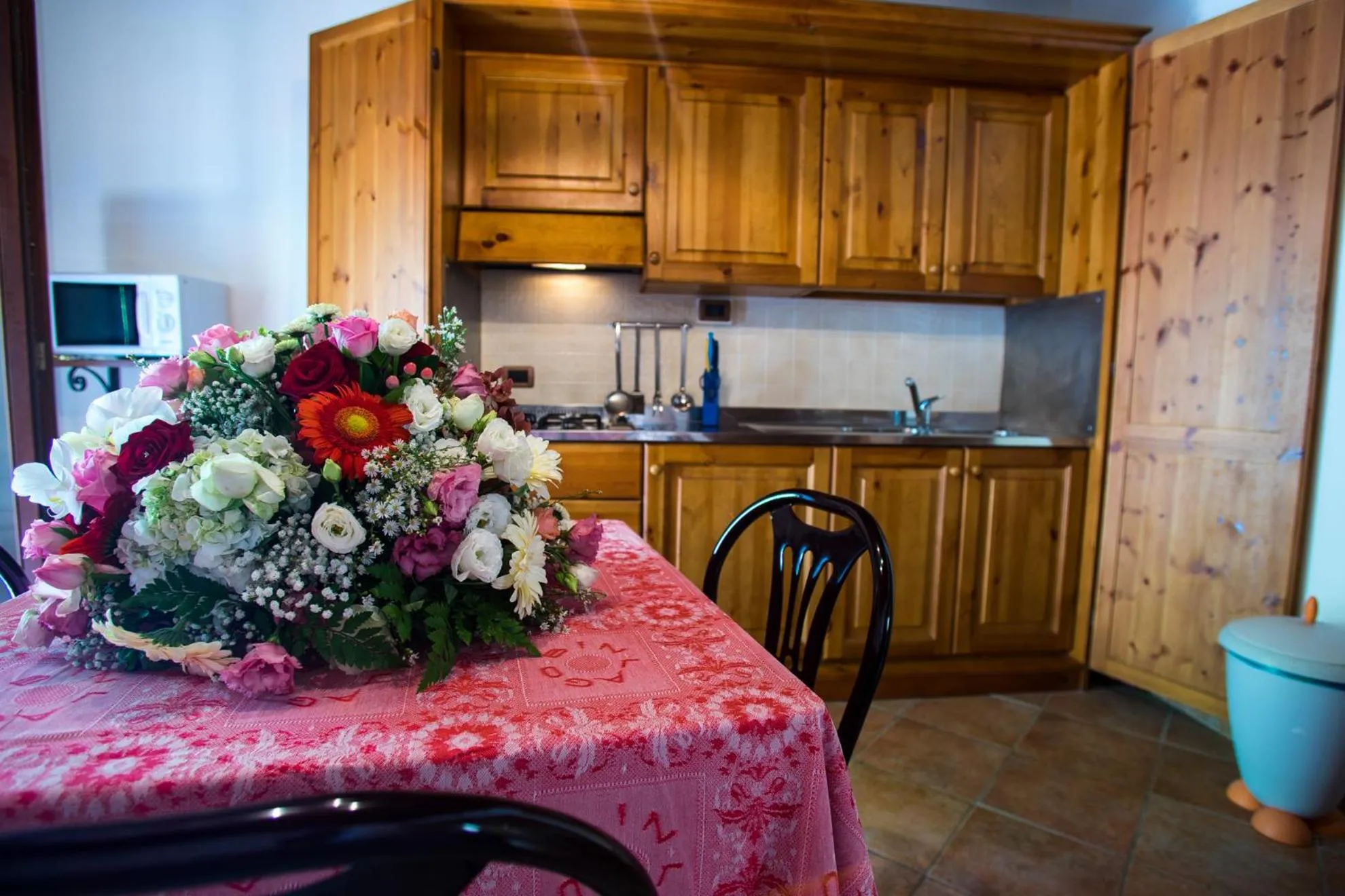Kitchen or kitchenette in Hotel Lago Bin