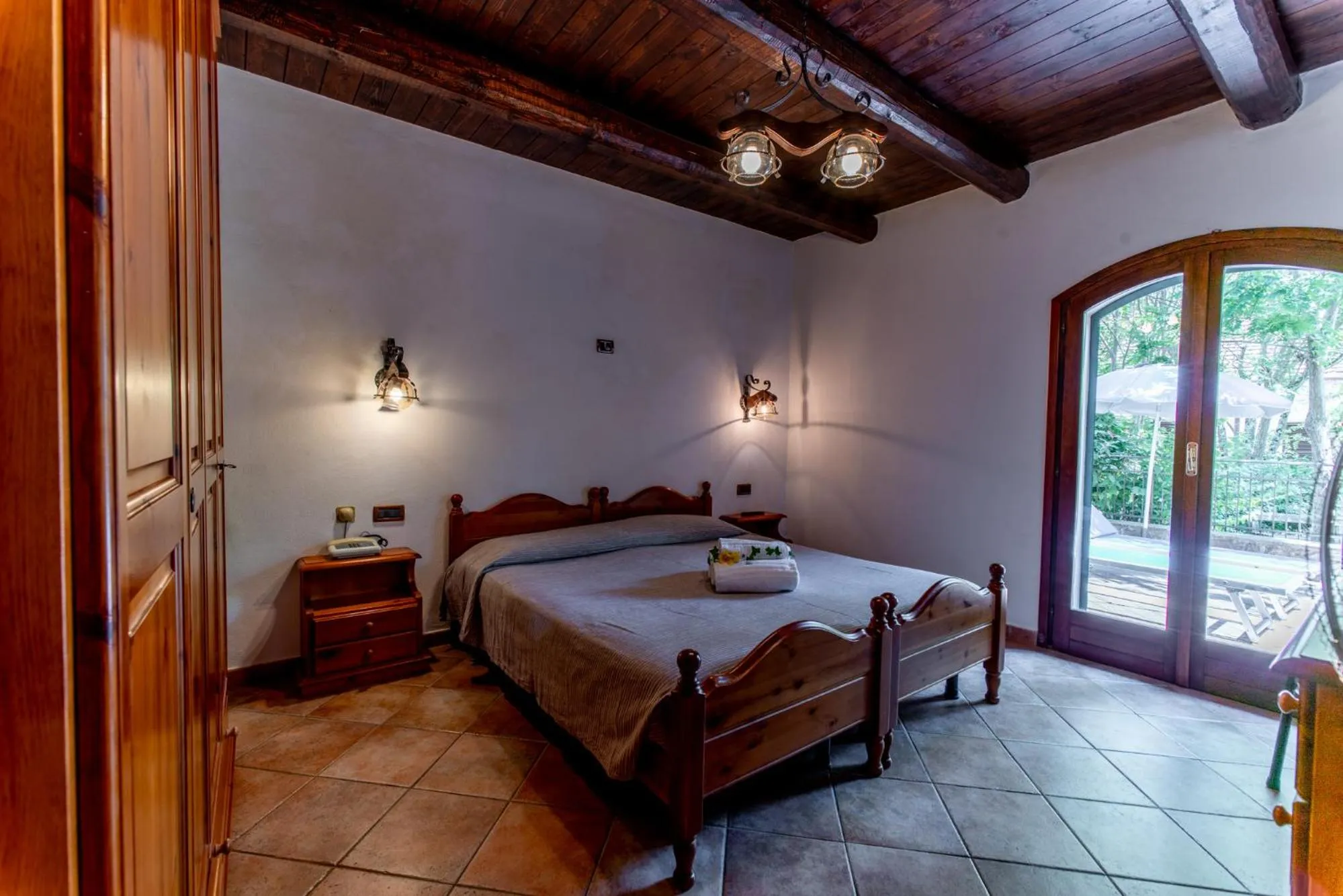 Bed in Hotel Lago Bin