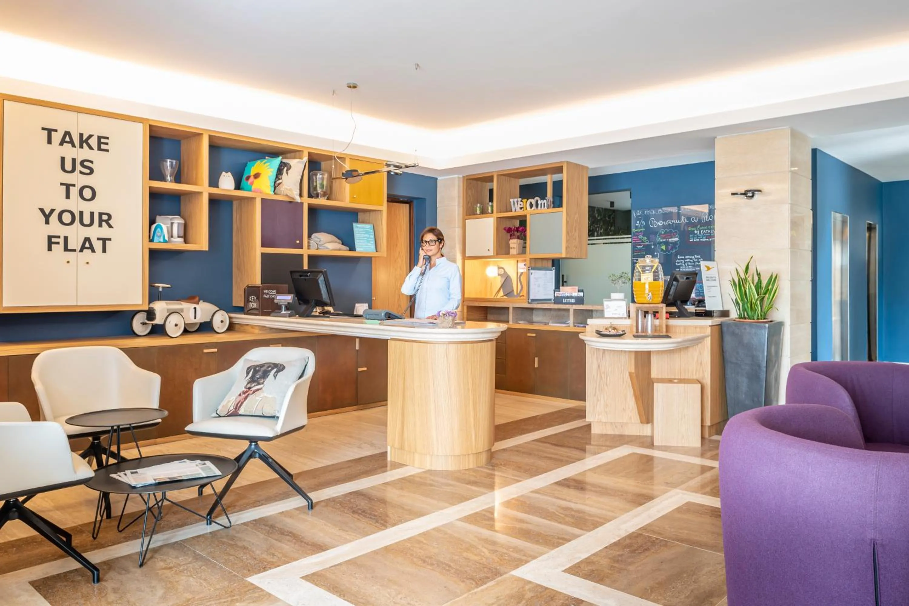 Lobby or reception in Aparthotel Adagio Rome Vatican