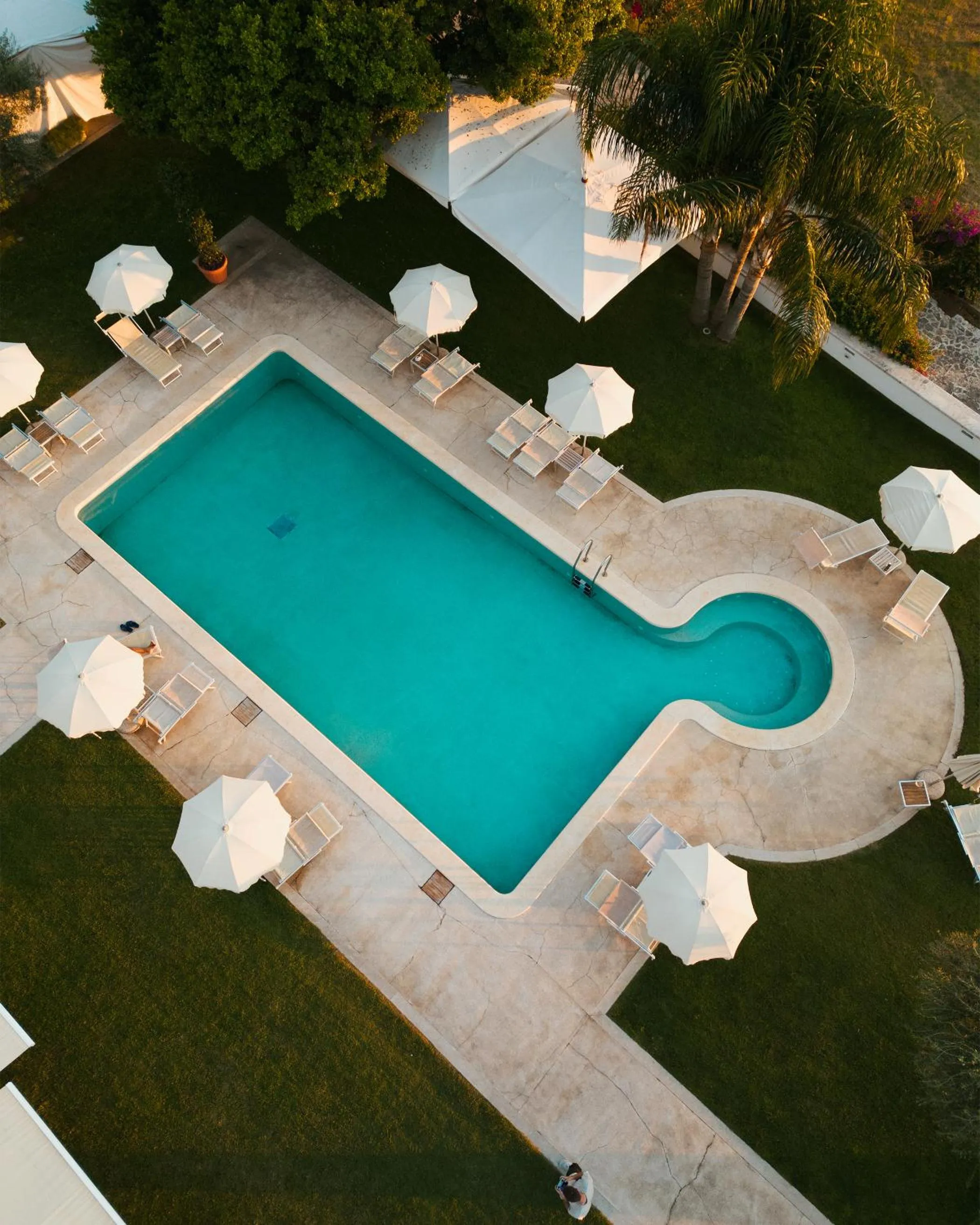 Bird's eye view, Pool View in Hotel Grotta Di Tiberio