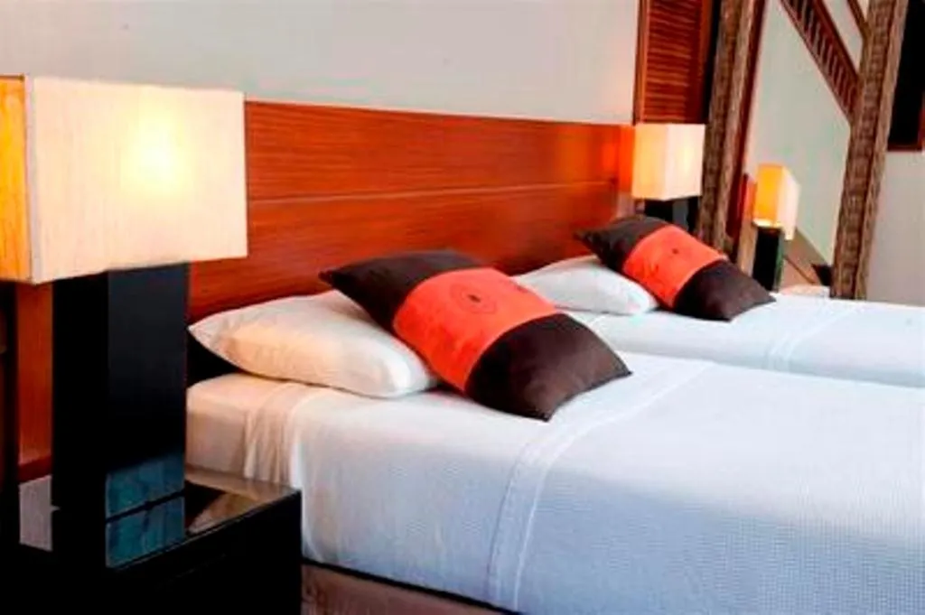 Bed in Oure Lodge Beach Resort