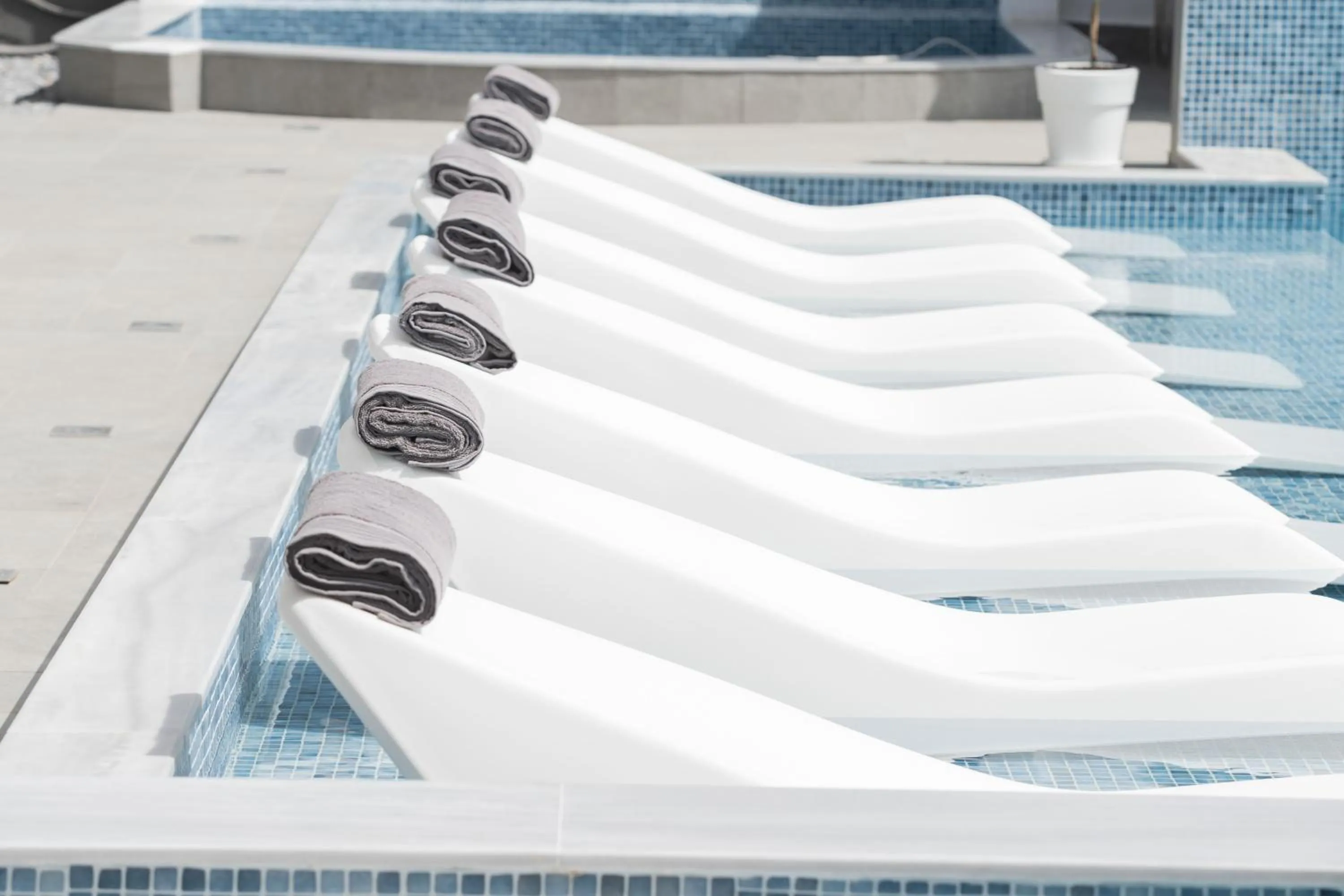 Swimming pool in Aeonian Luxury Suites Asprovalta, Adults Only & Kids 12 Plus