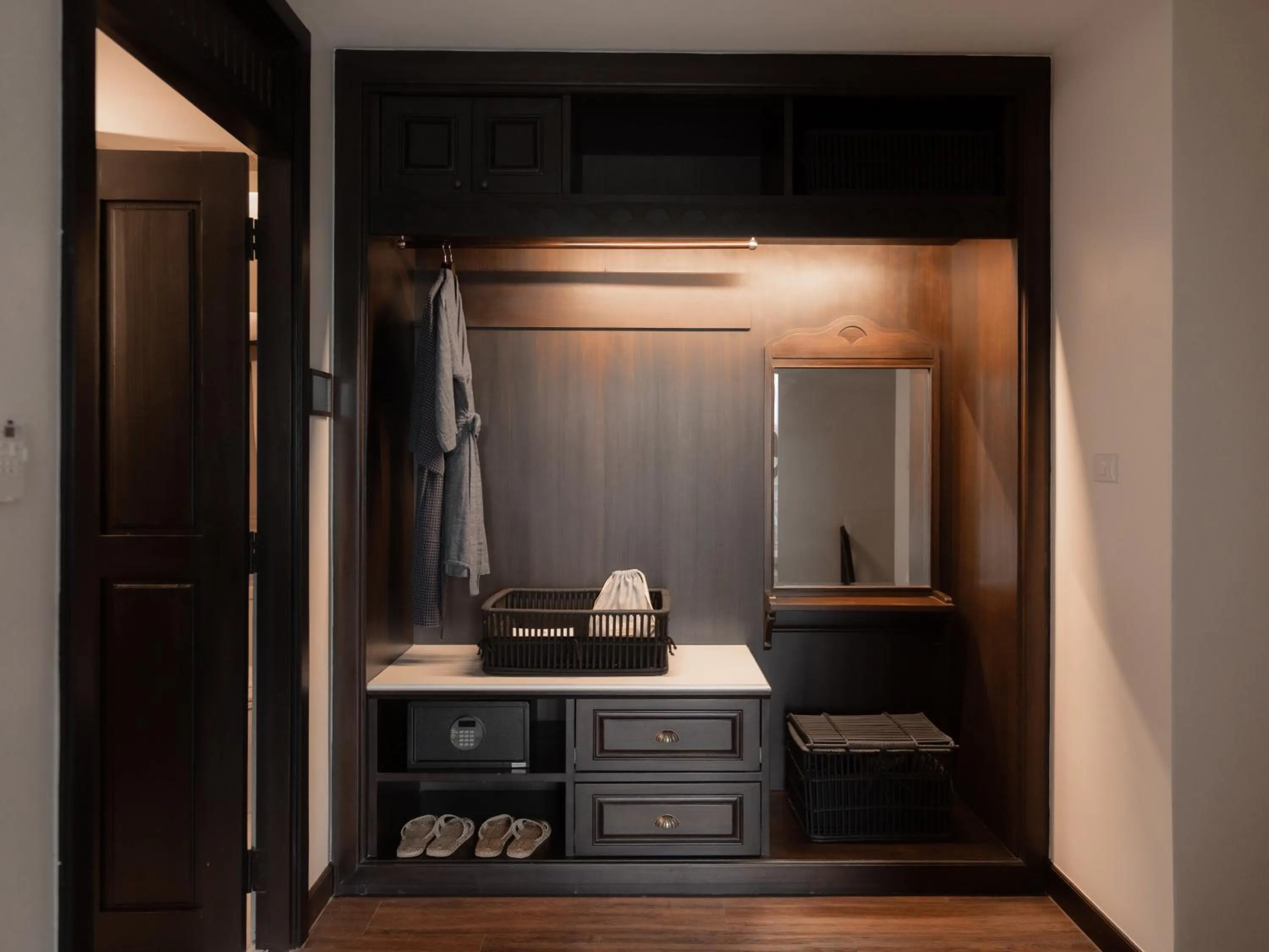 wardrobe in Burirattana Hotel-An Adults Only Hotel