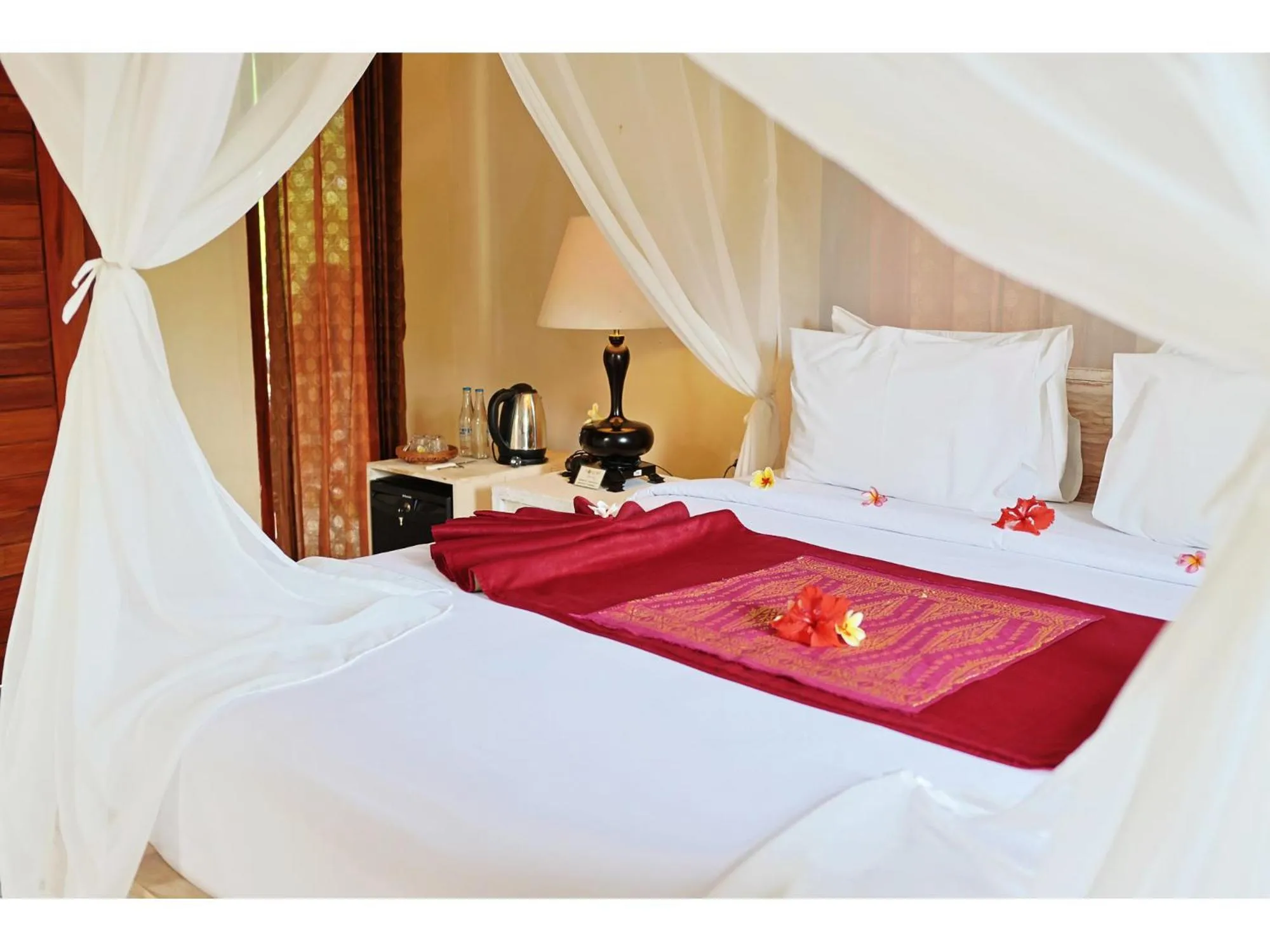 Bed in Gongwi Cottages Sidemen