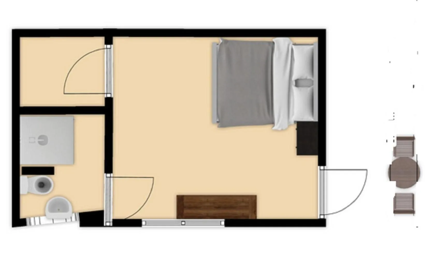 Floor plan in La Connexion, Gay Men Only
