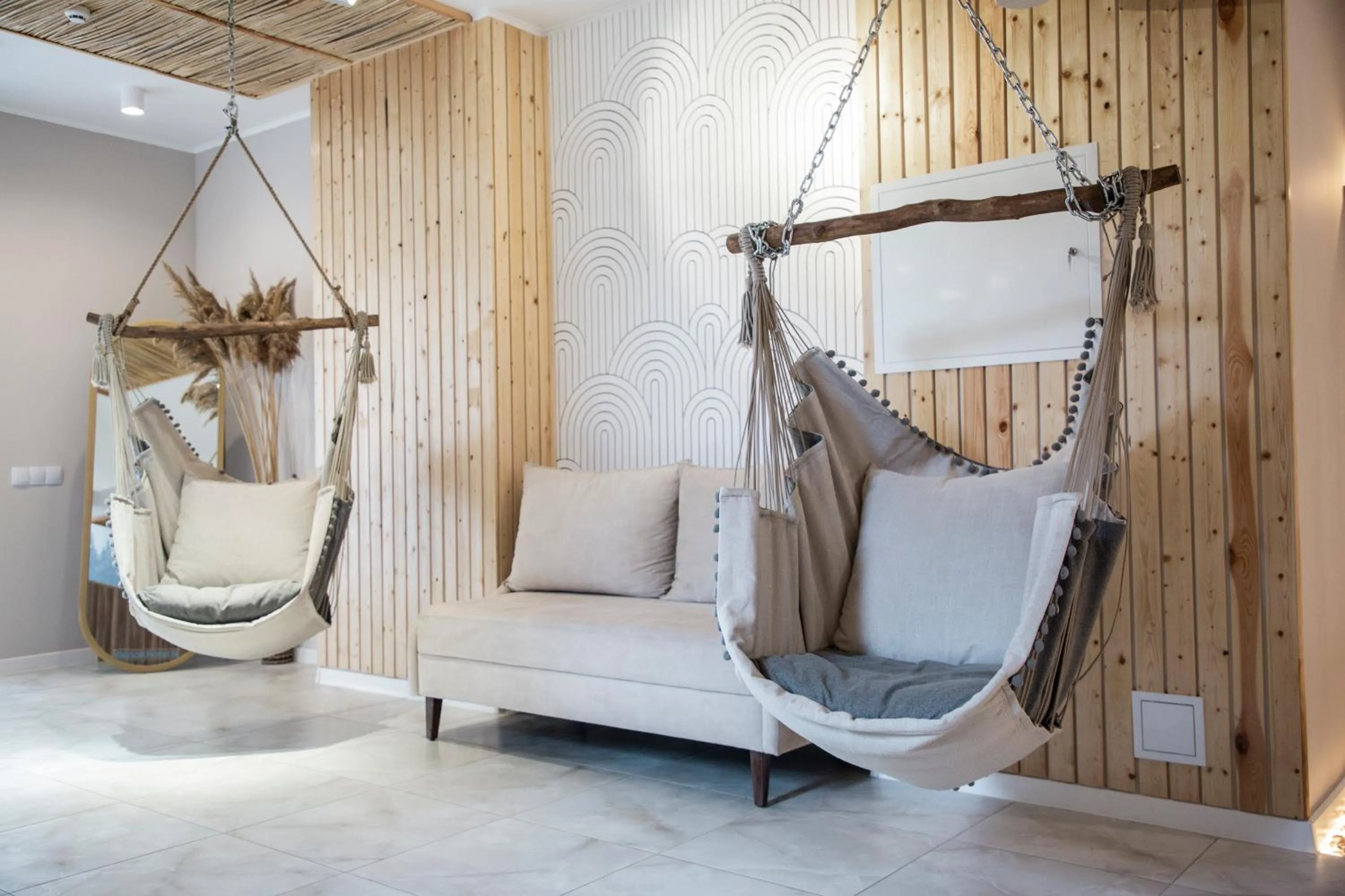 Seating area in Silence hotel