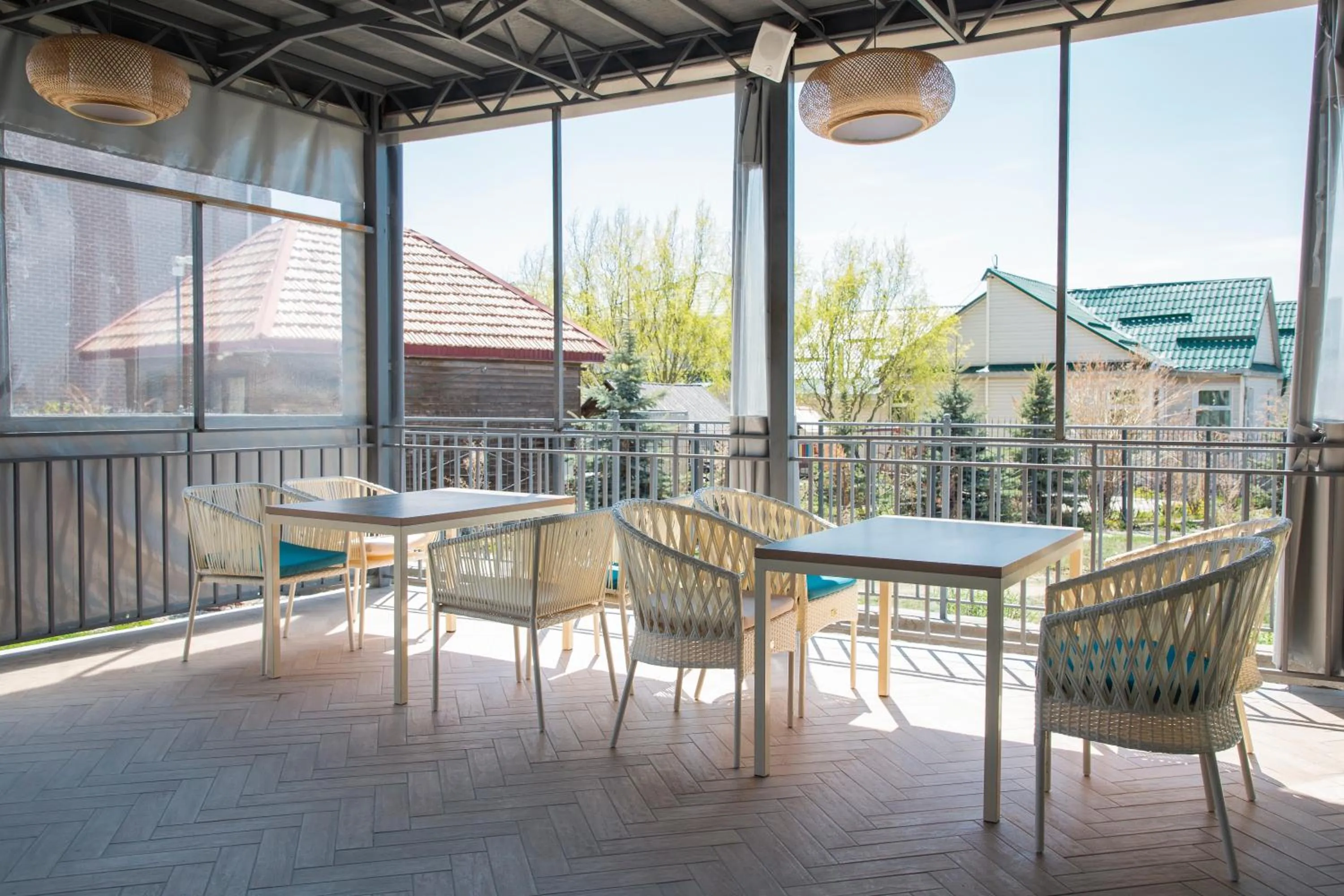 Patio in Silence hotel