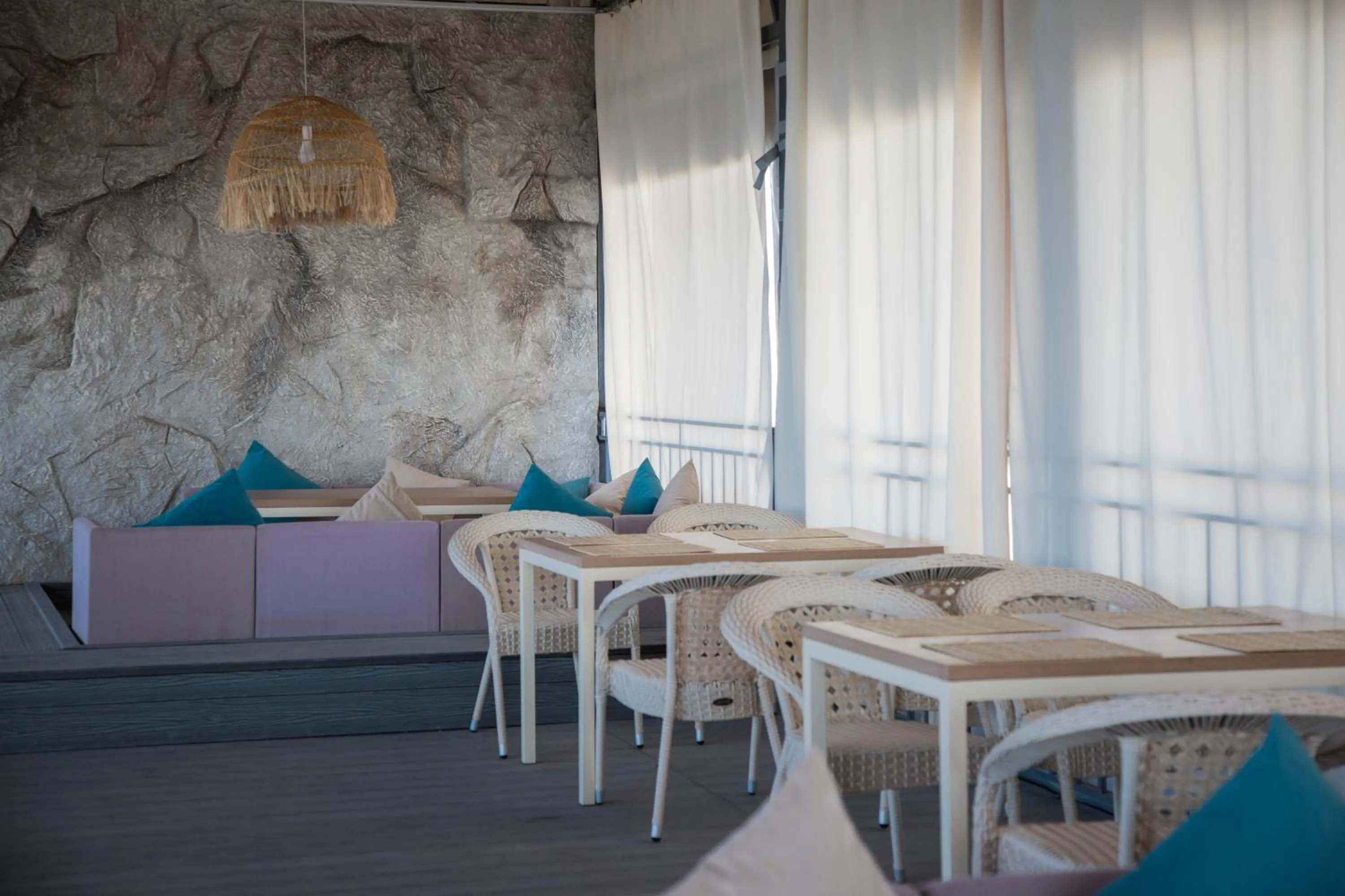 Seating area in Silence hotel