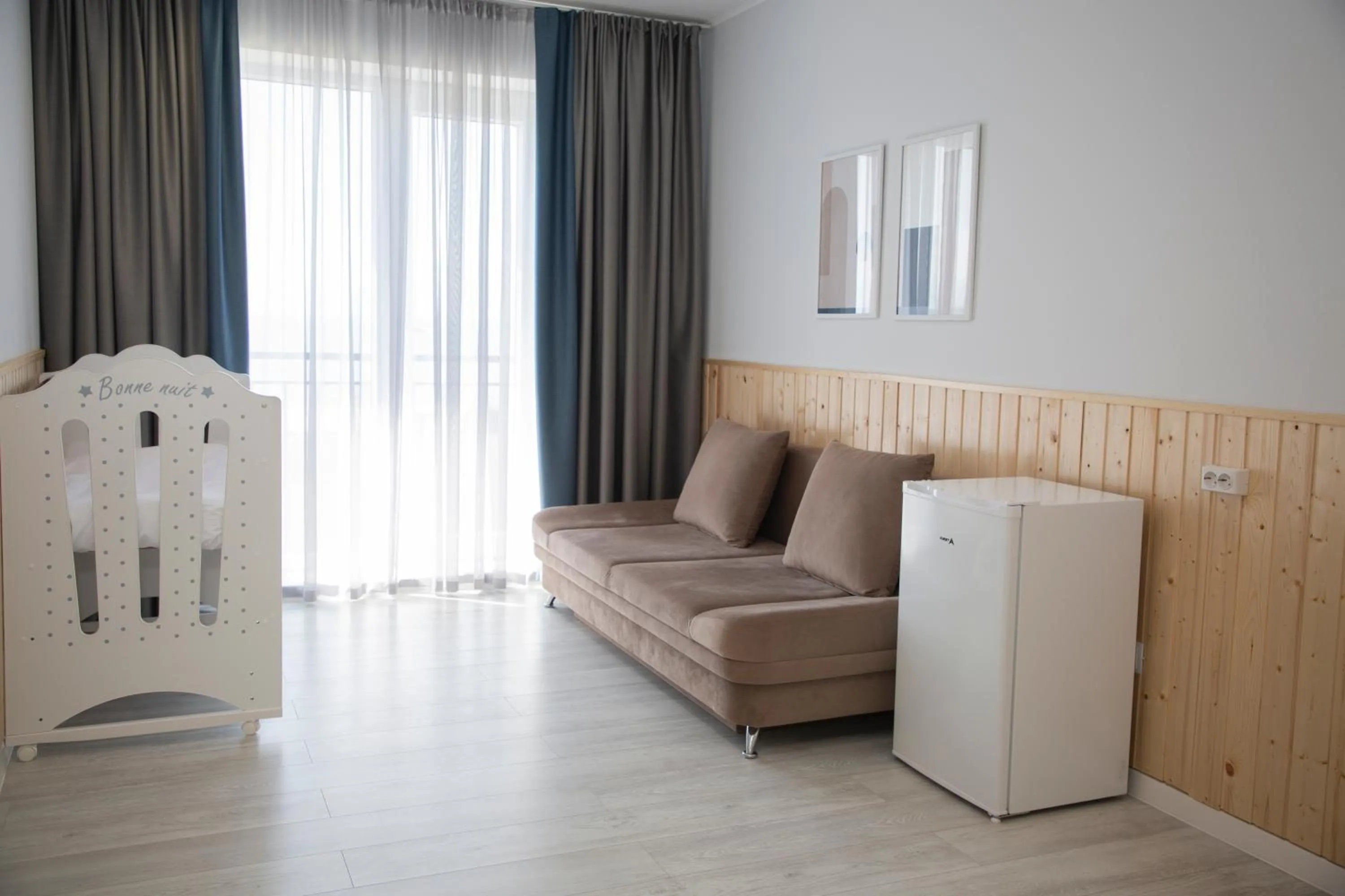 Living room in Silence hotel