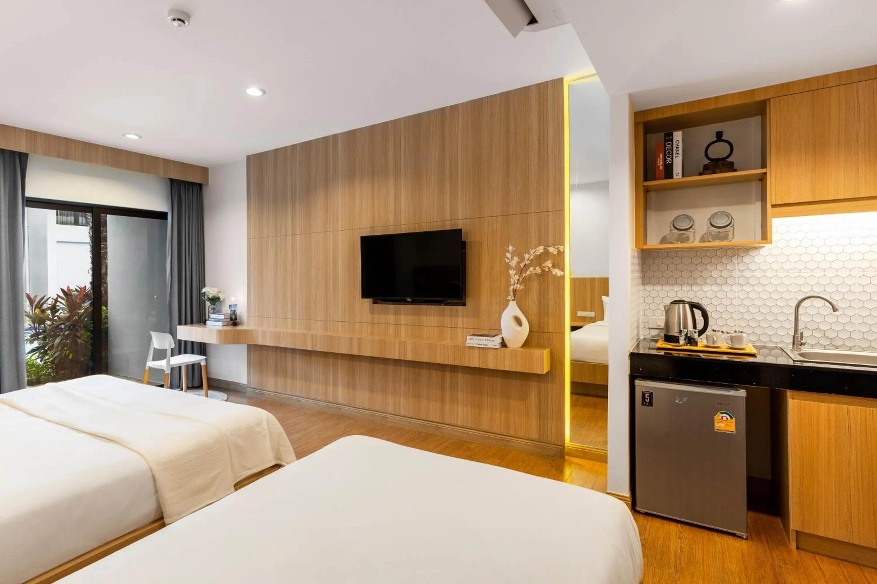 TV and multimedia, Bed in HATCHAO HERITAGE BEACH FRONT RESORT