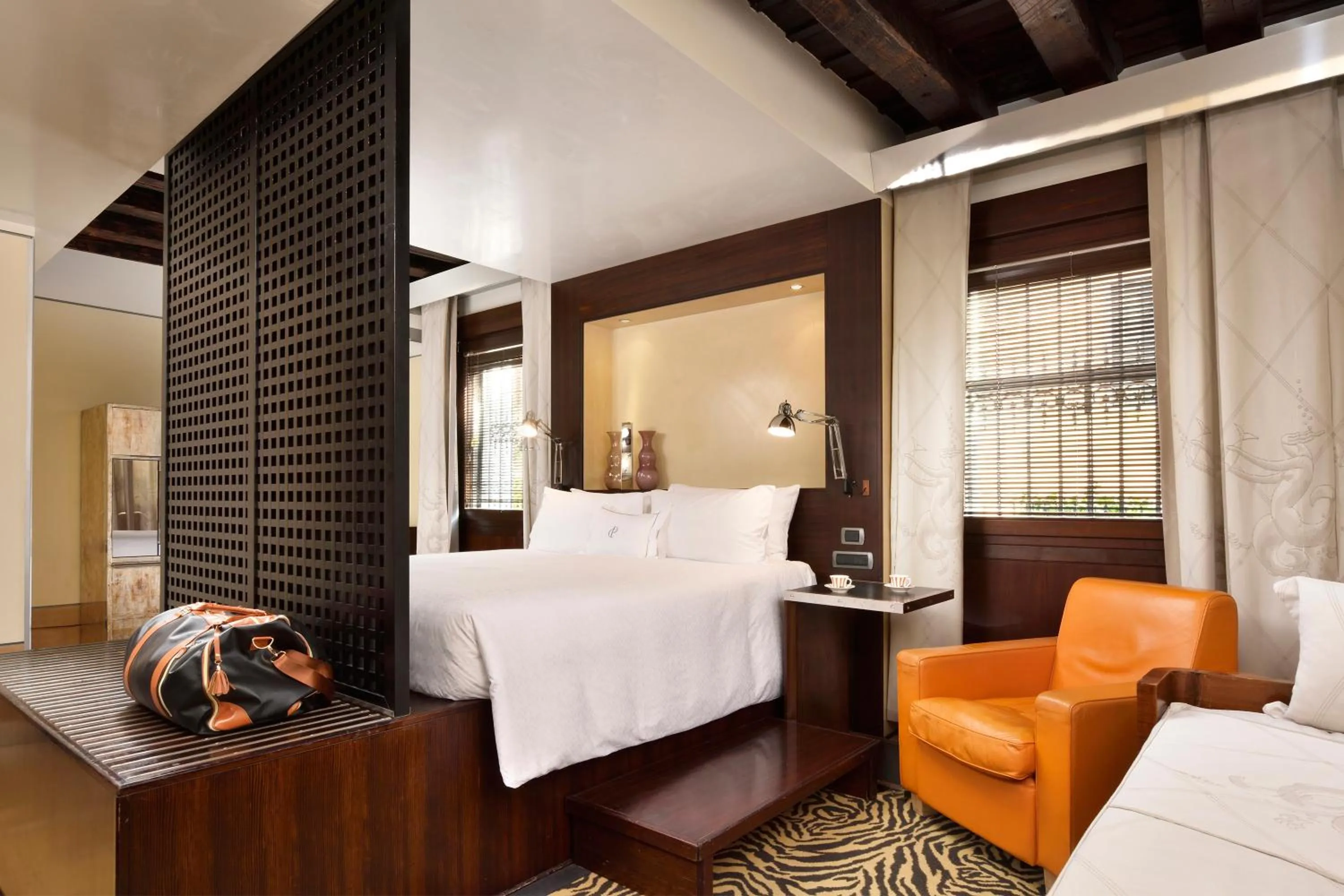 Decorative detail, Bed in Ca' Pisani Hotel