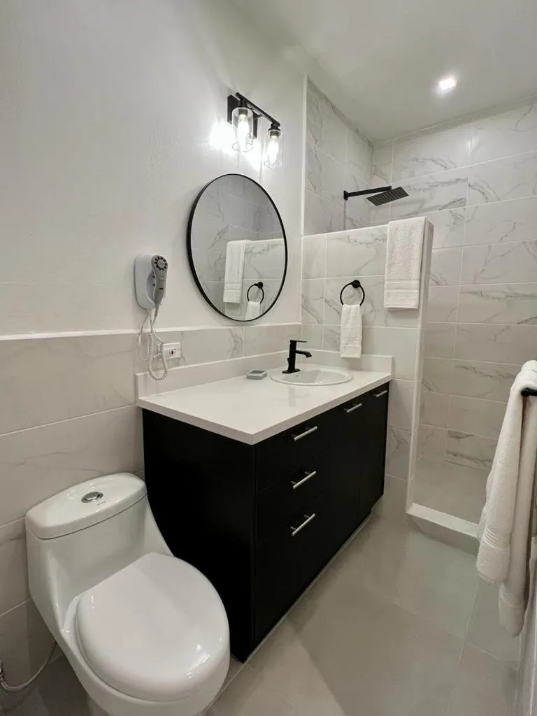 Bathroom in The Backyard Beach House