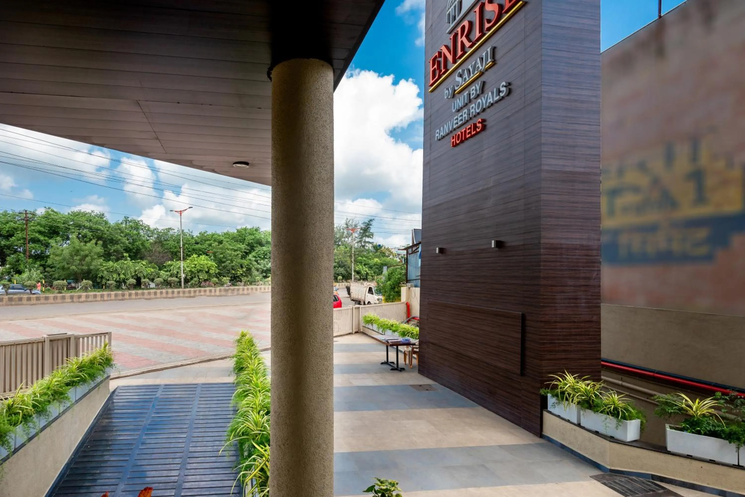 Facade/entrance in Enrise by Sayaji Aurangabad