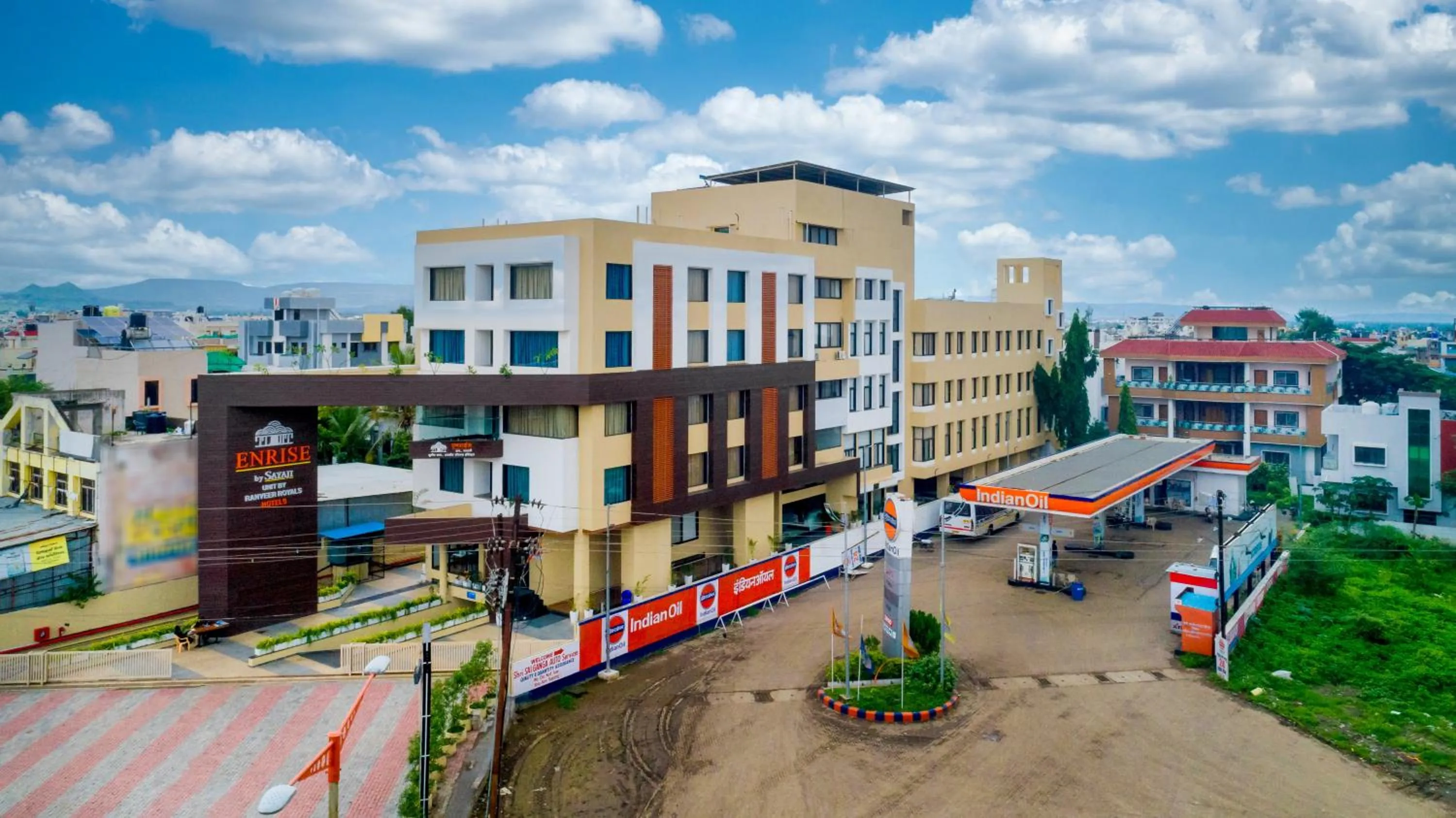 Facade/entrance in Enrise by Sayaji Aurangabad