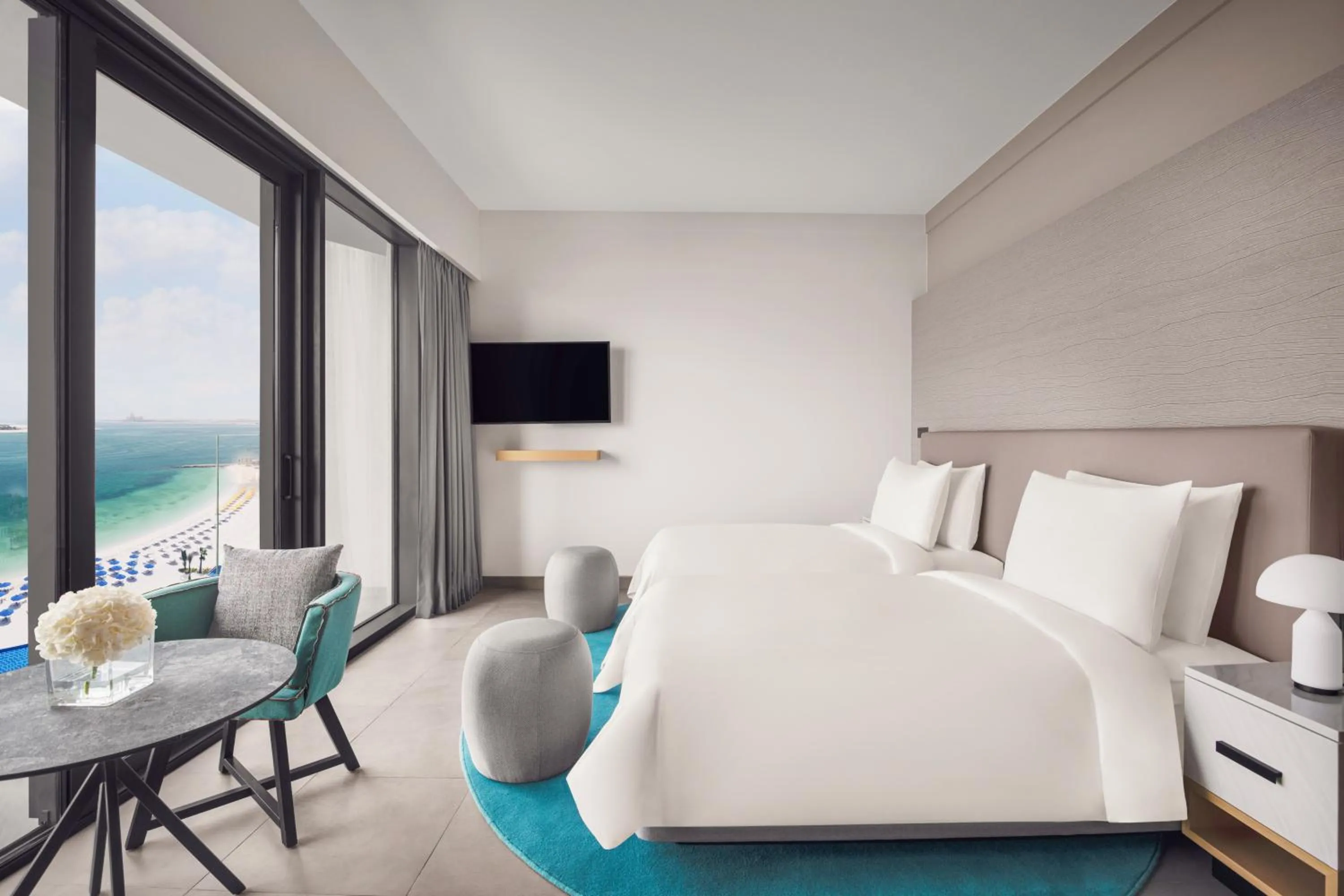 Bedroom, Bed in Mövenpick Resort Al Marjan Island