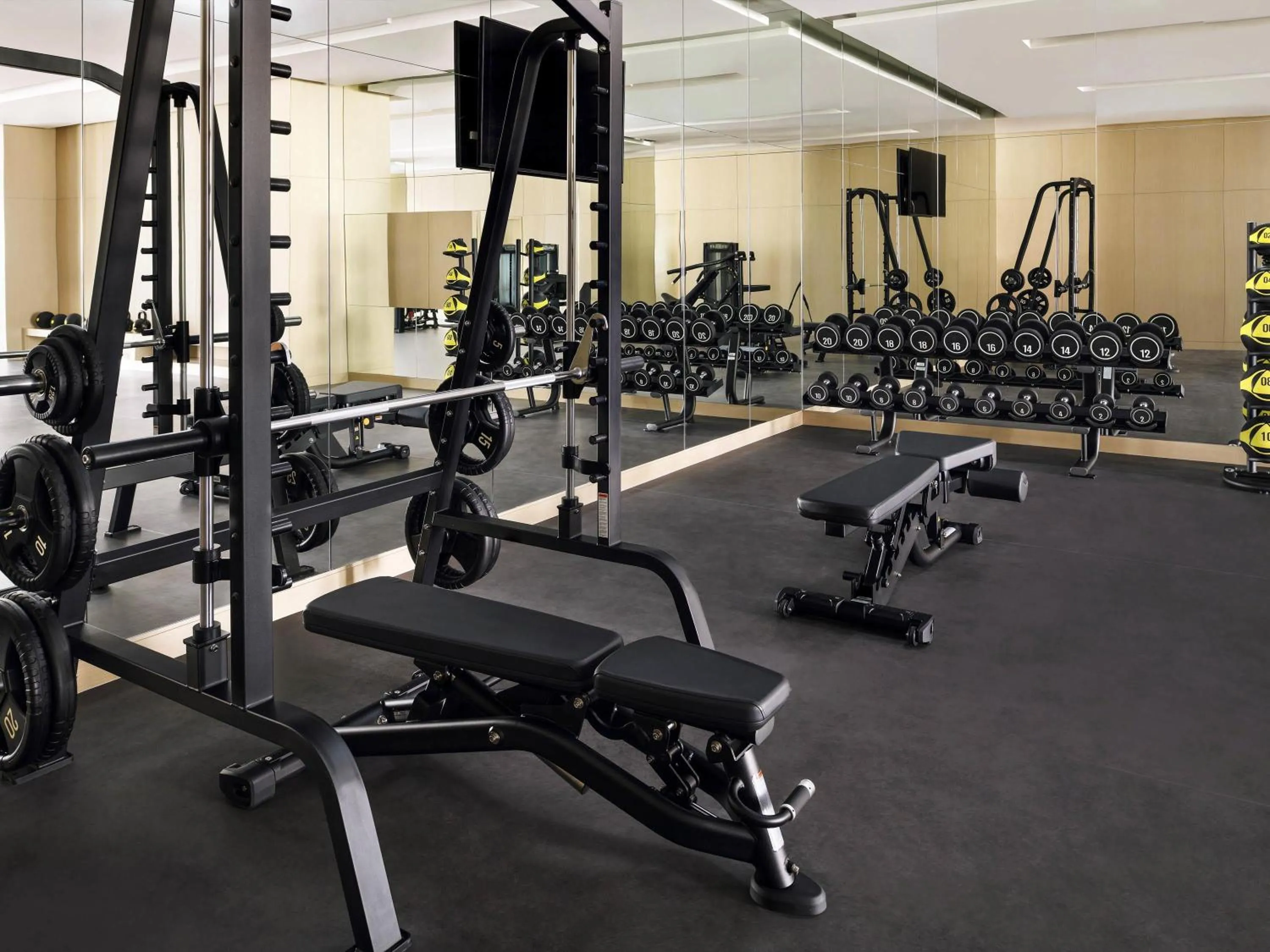 Fitness centre/facilities in Mövenpick Resort Al Marjan Island