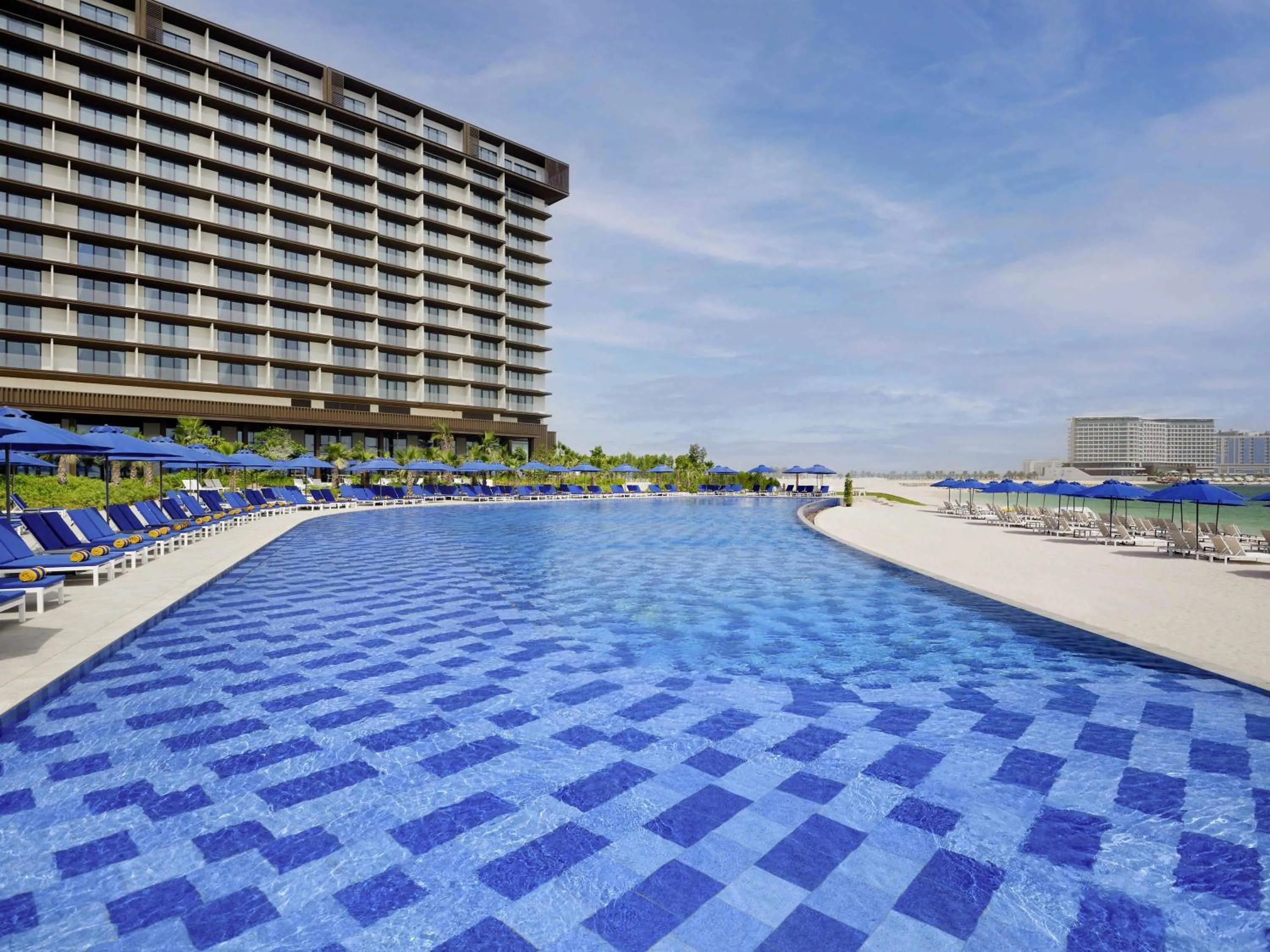 Pool view in Mövenpick Resort Al Marjan Island