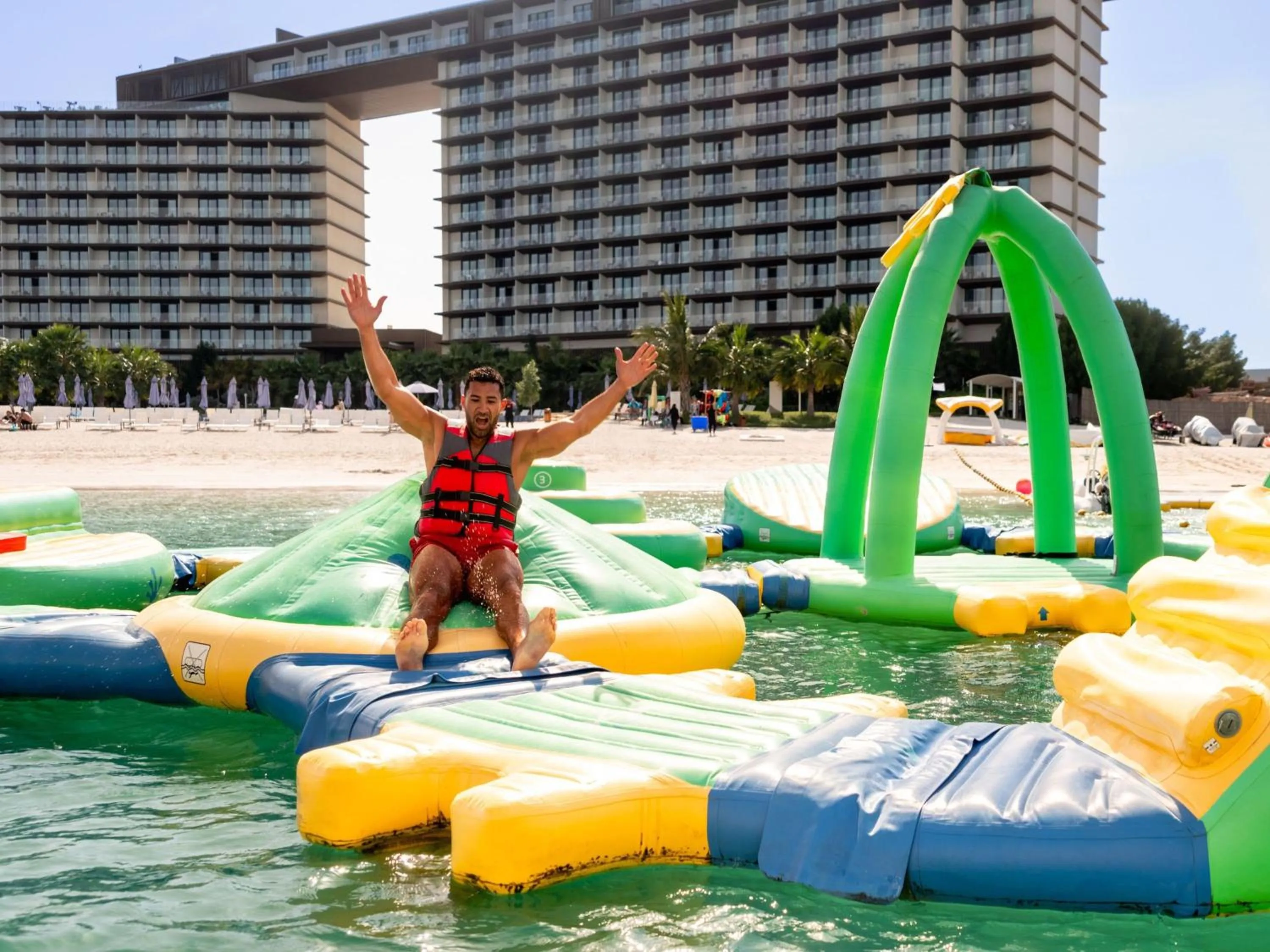 Aqua park in Mövenpick Resort Al Marjan Island