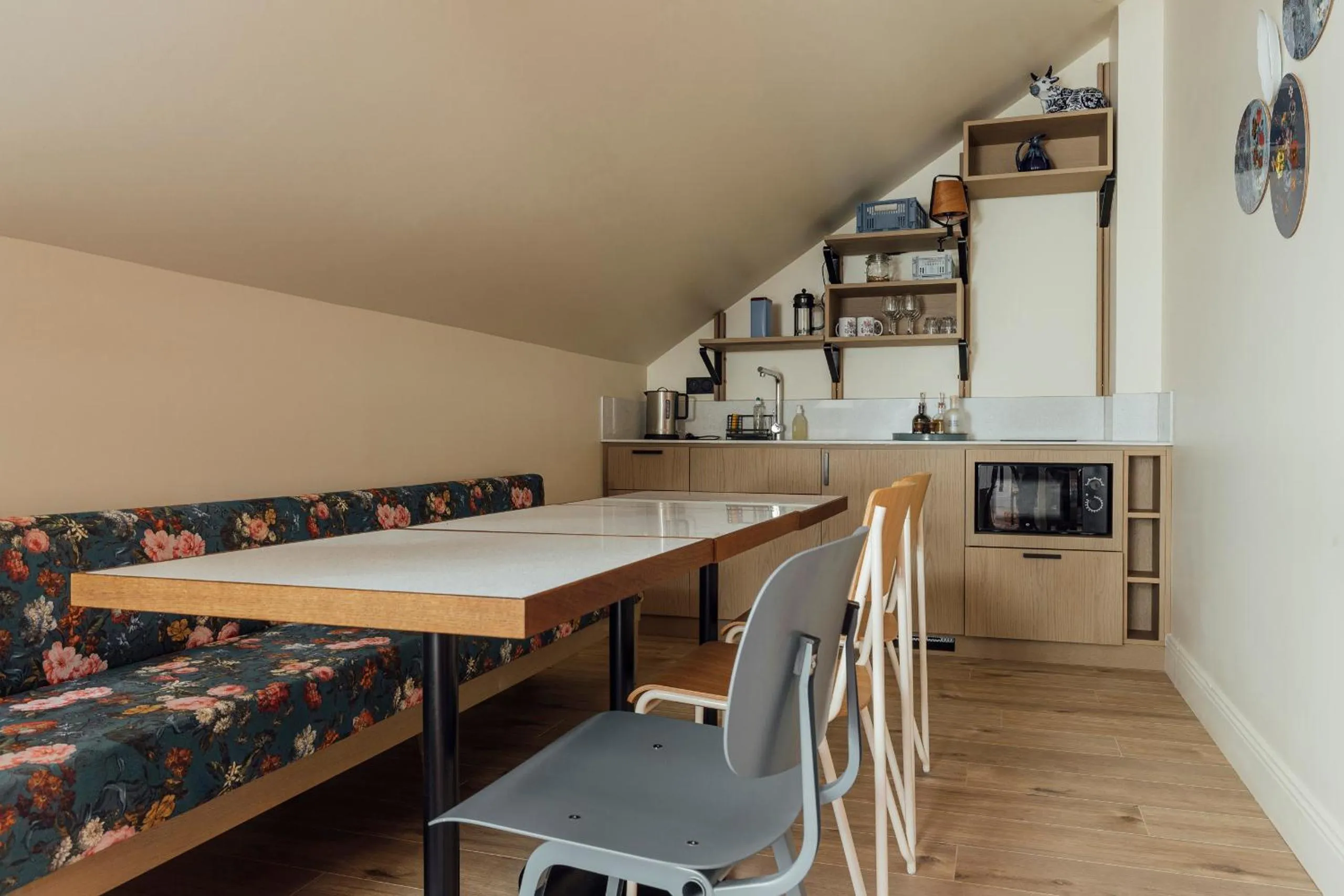 Kitchen or kitchenette in Hôtel Préfecture - Entrée autonome, réception en ligne - Encore Mieux