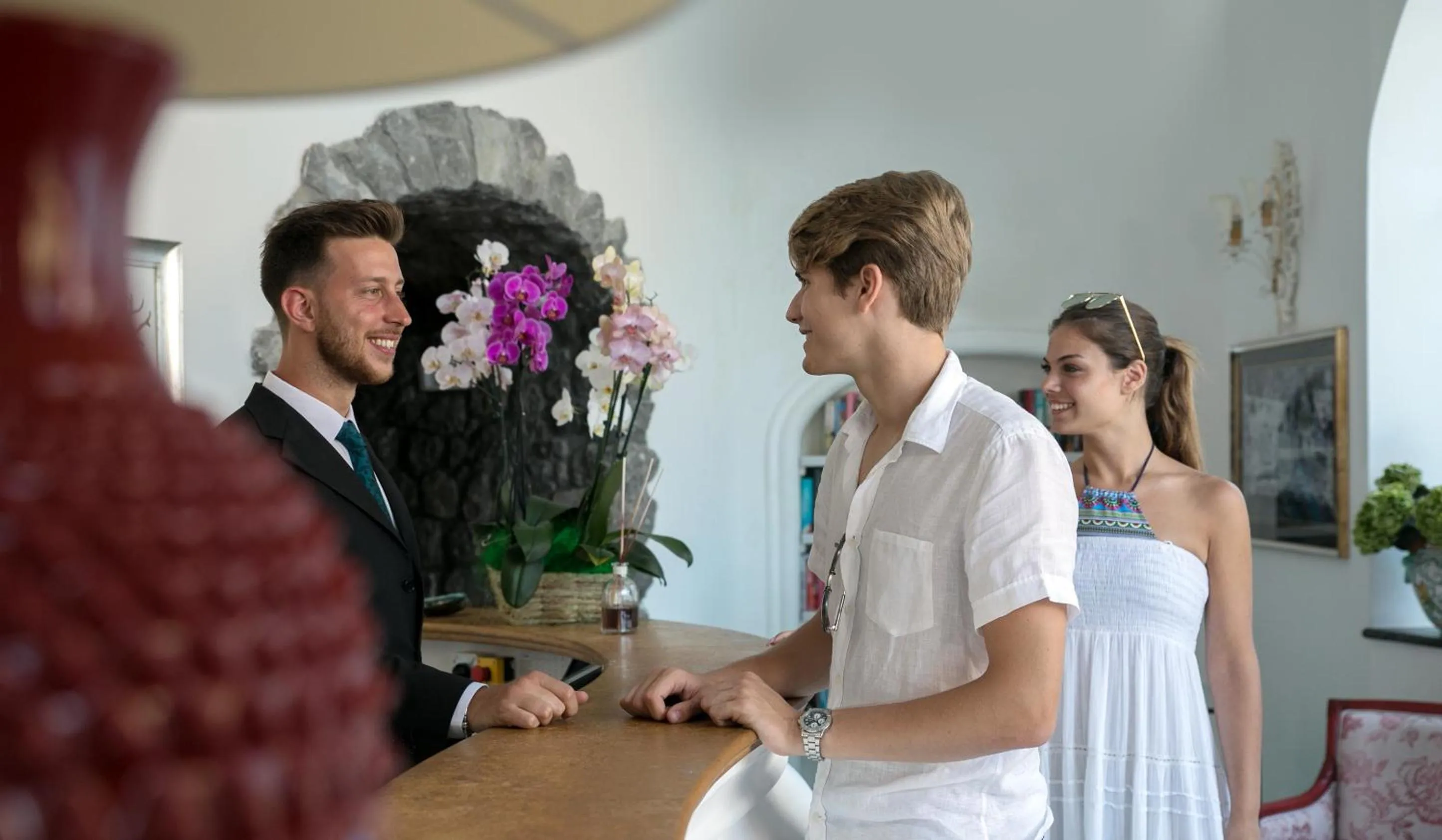Lobby or reception in Hotel Onda Verde