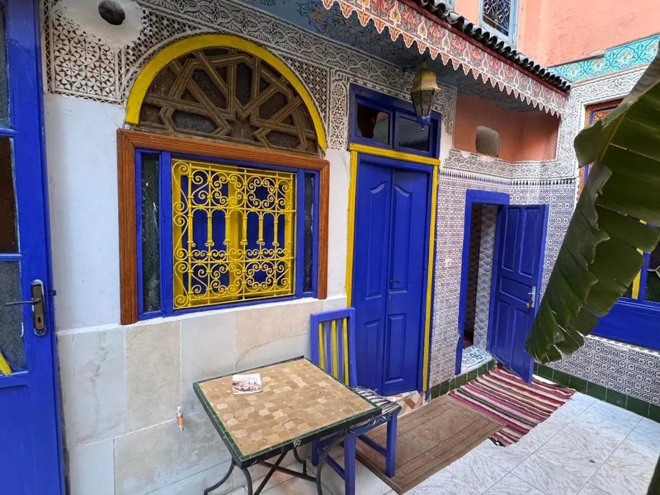 Patio in Riad Carole - Perfect for Families & Groups