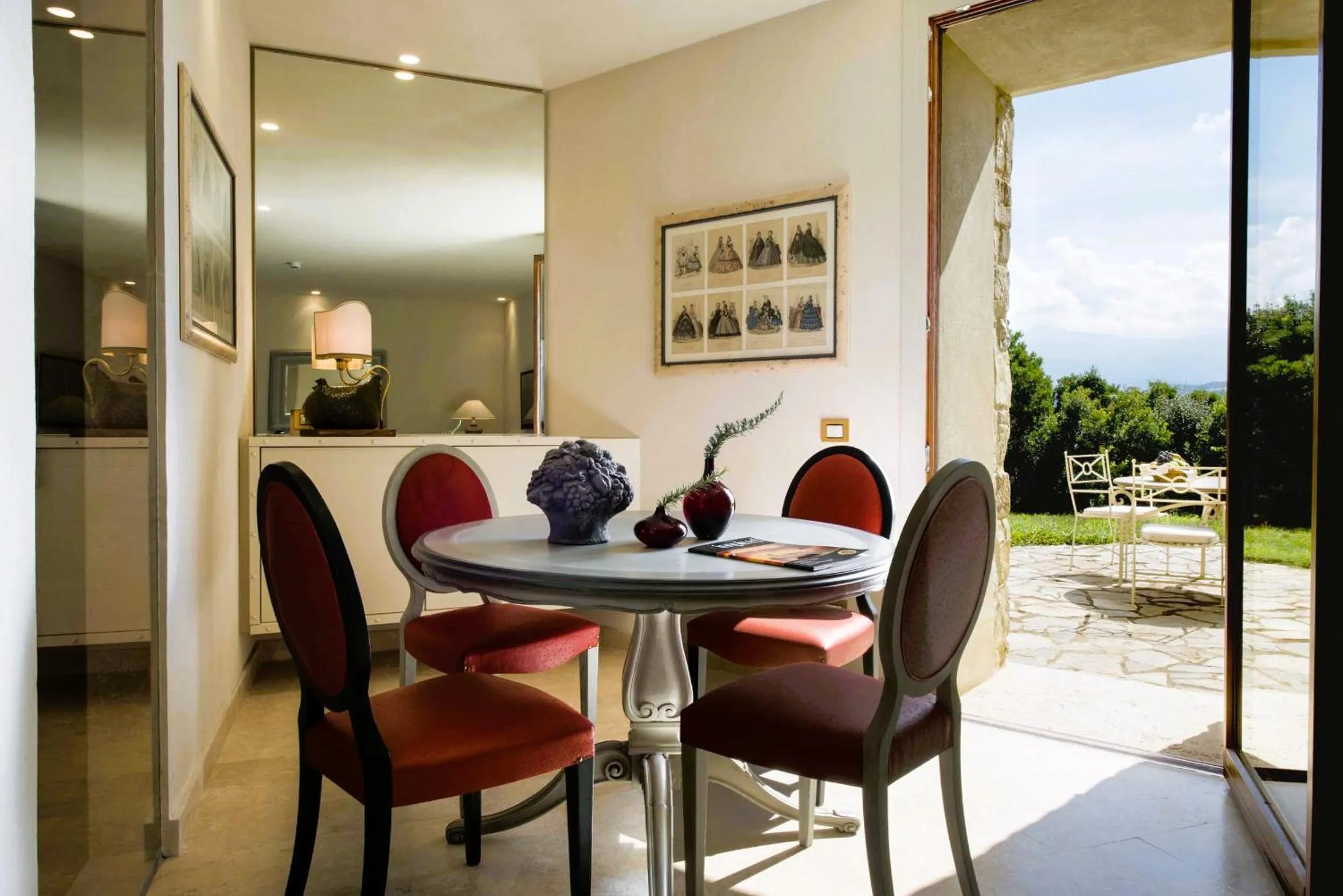 UNESCO view terrace Velona Suite in Castello di Velona Resort, Thermal SPA & Winery