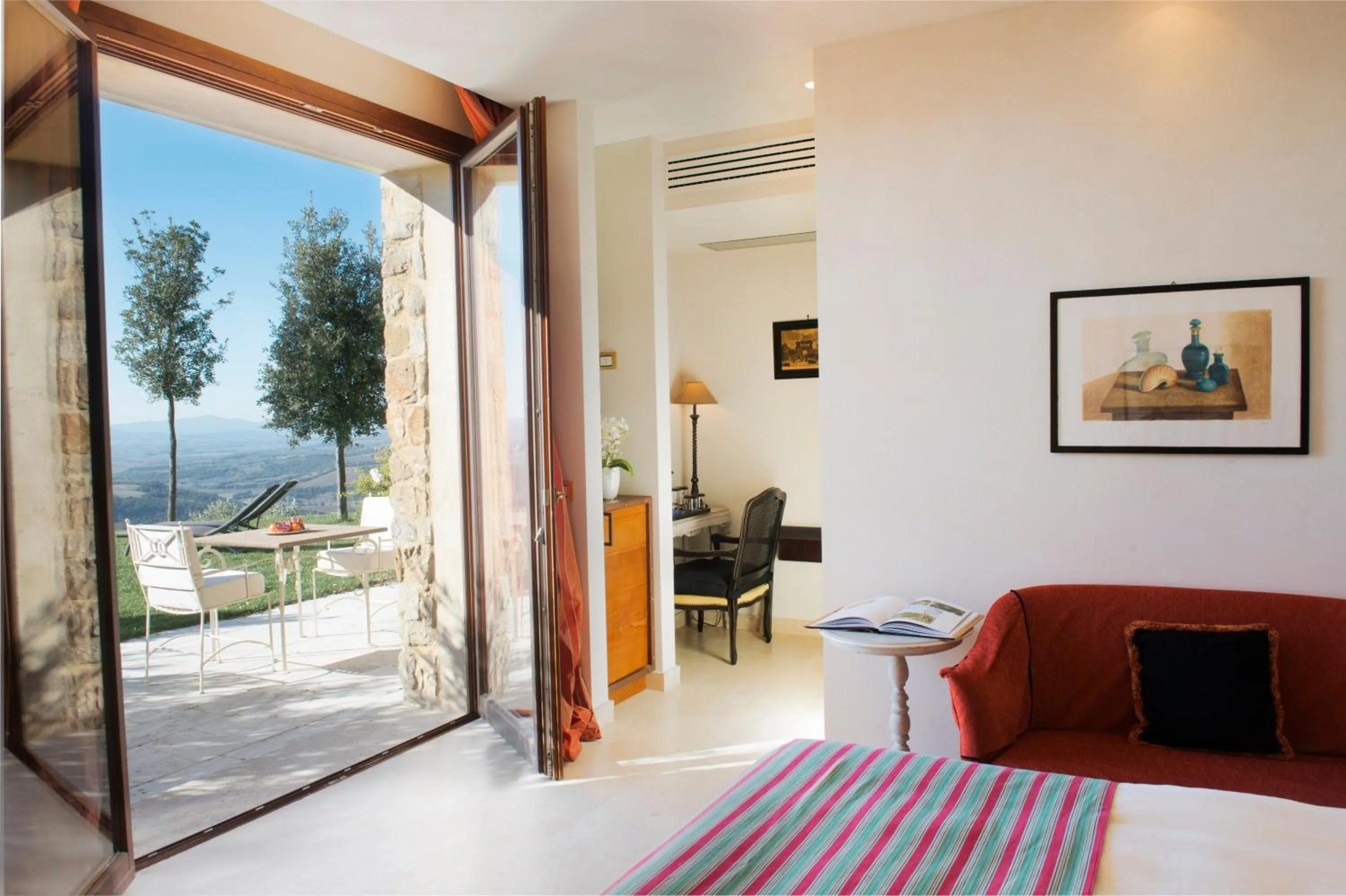 Bed in Castello di Velona Resort, Thermal SPA & Winery