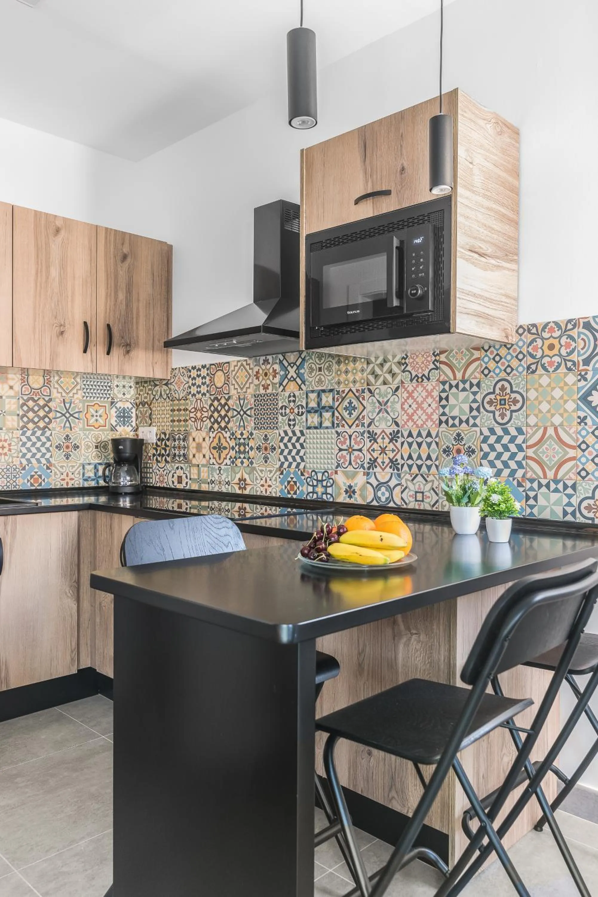 Kitchen or kitchenette in Open Sea Suites
