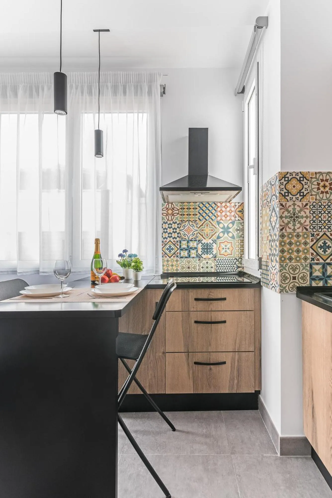 Kitchen or kitchenette in Open Sea Suites