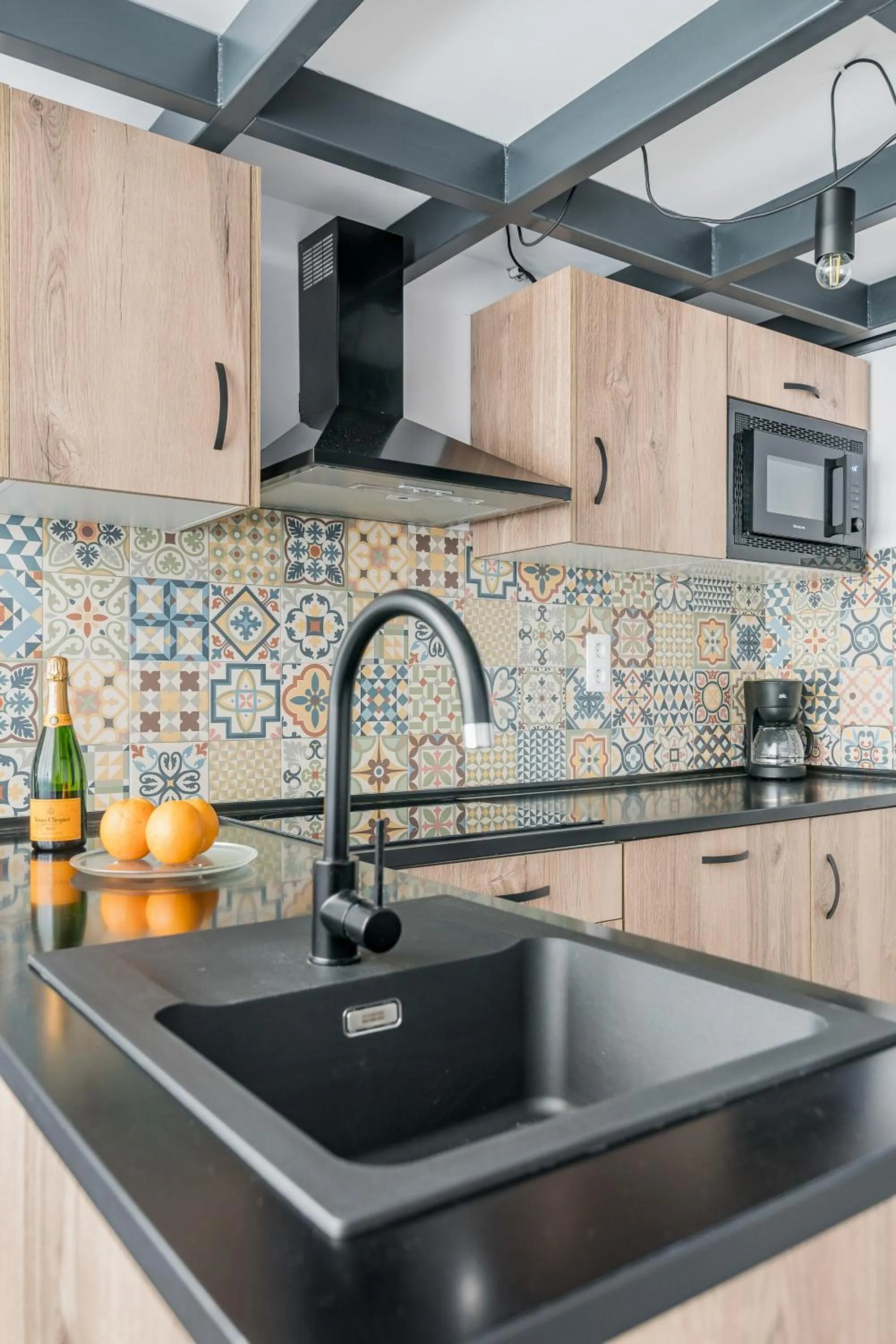 Kitchen or kitchenette in Open Sea Suites