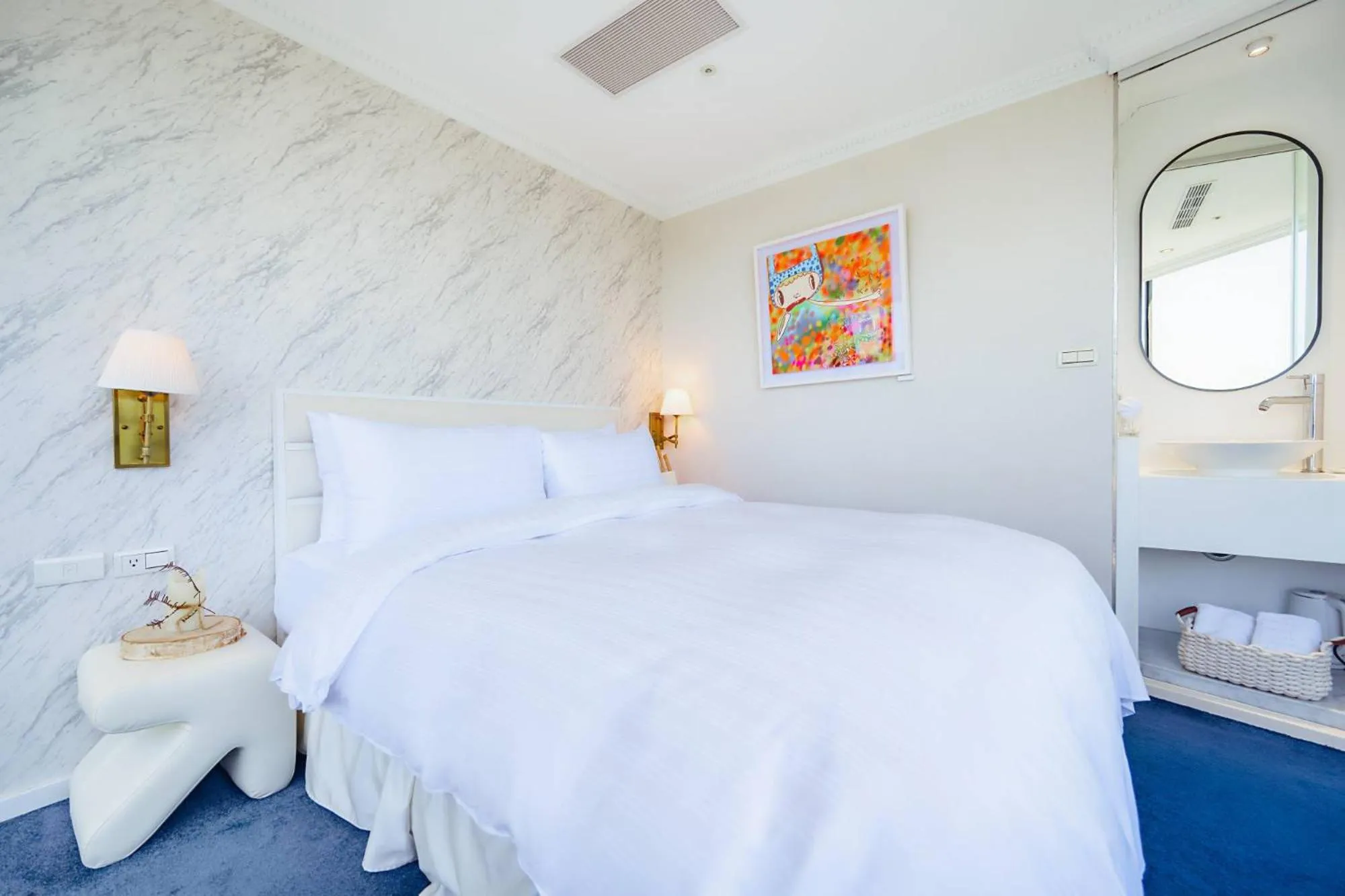 Bed in 苓旅松山館 Lininn Tapei Arena