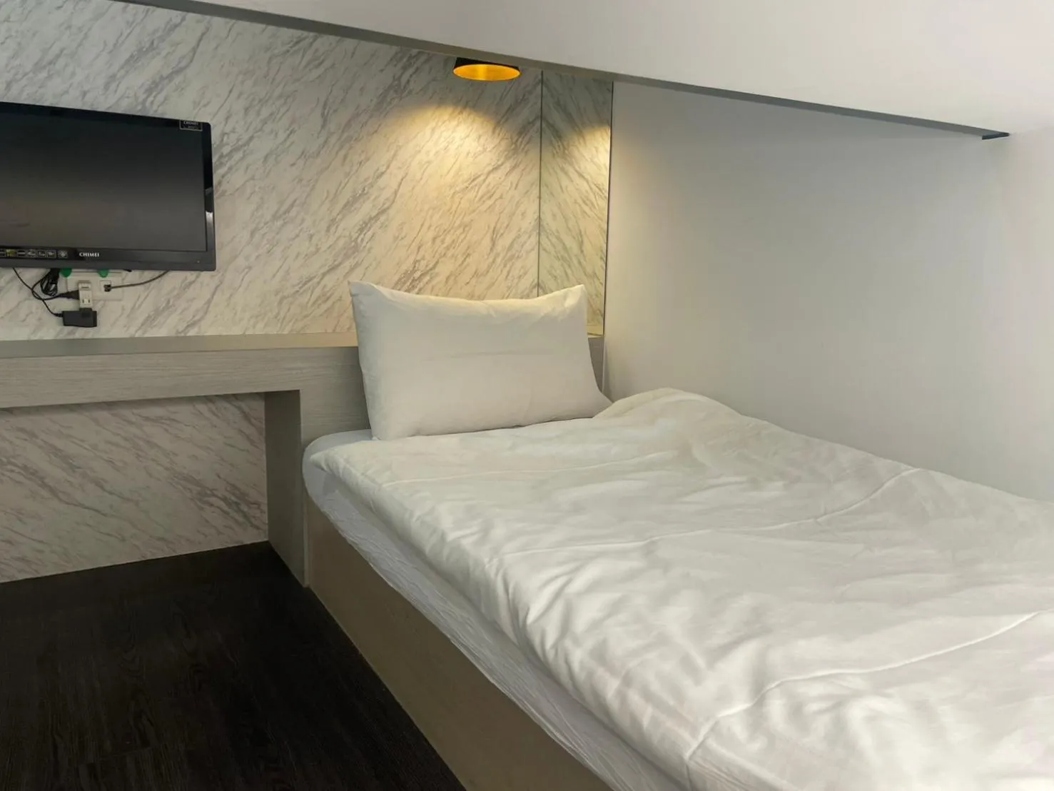 Bed in 苓旅松山館 Lininn Tapei Arena