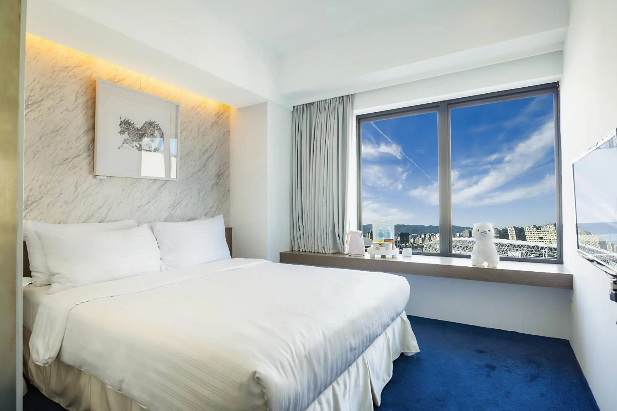 Bed in 苓旅松山館 Lininn Tapei Arena