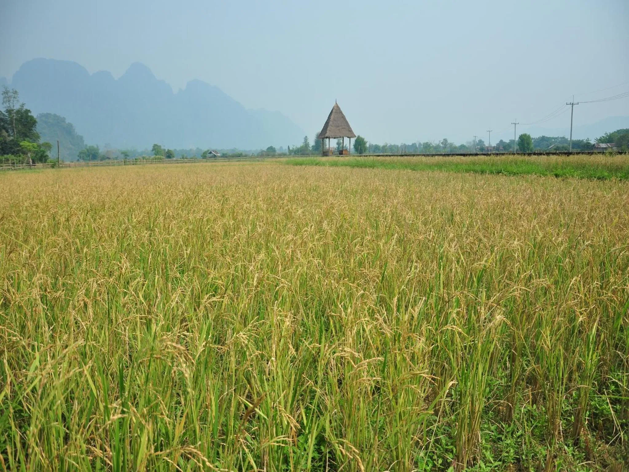 Natural landscape in ViengTara VangVieng Resort